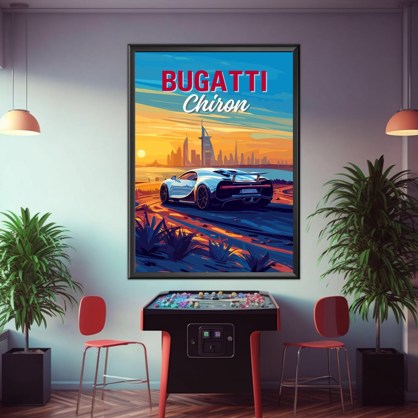 2010s Bugatti Chiron Car Print