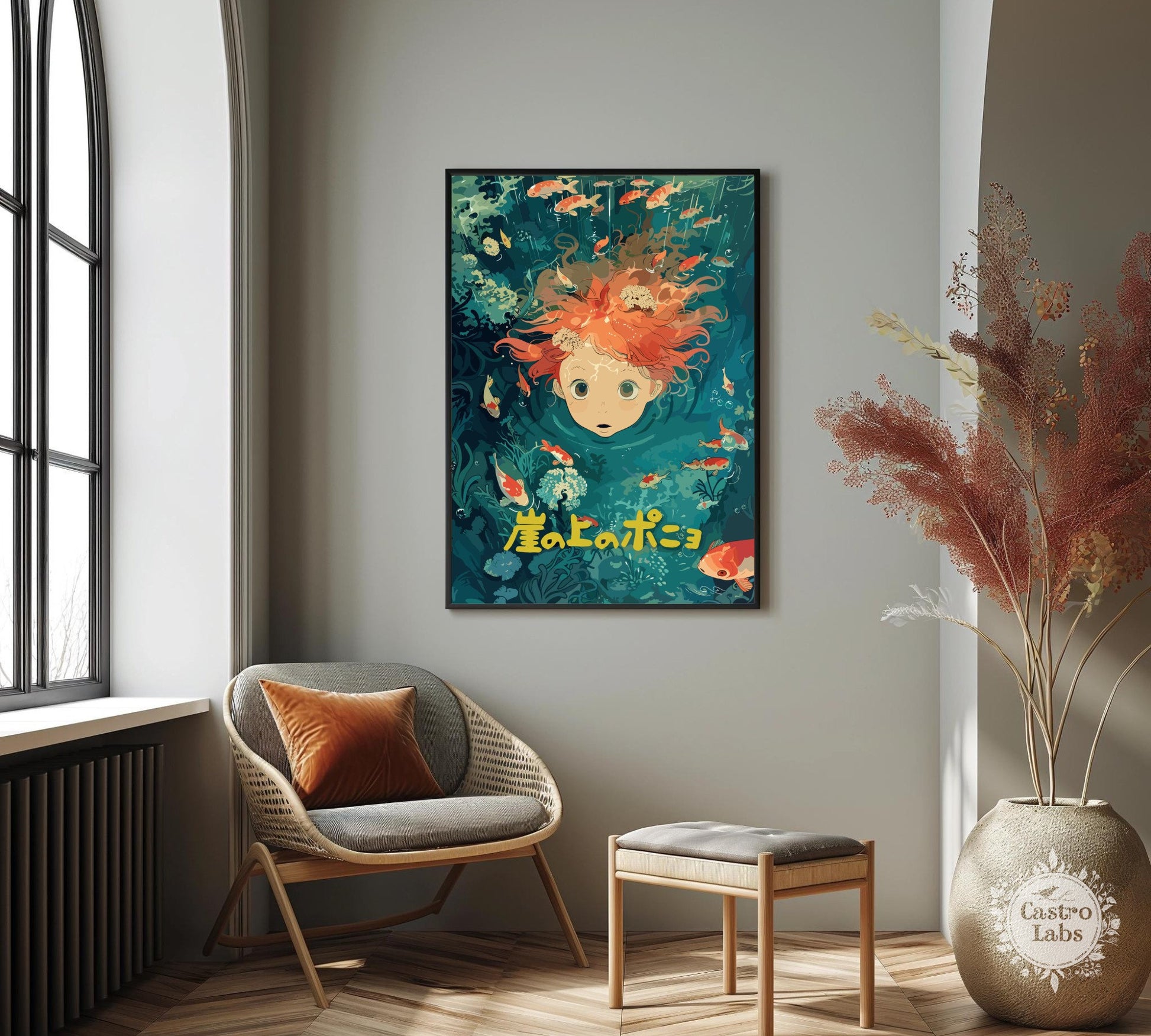 Ponyo Poster - Studio Ghibli Art