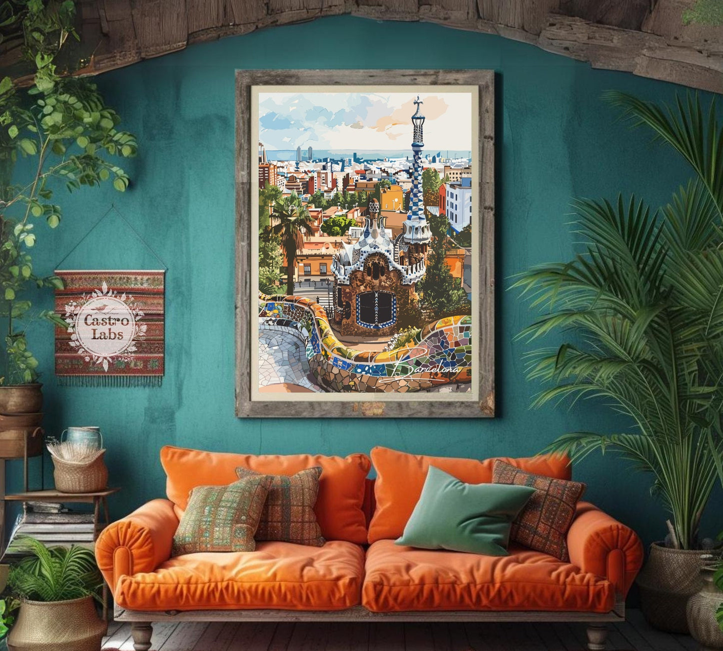Barcelona Park Guel Poster