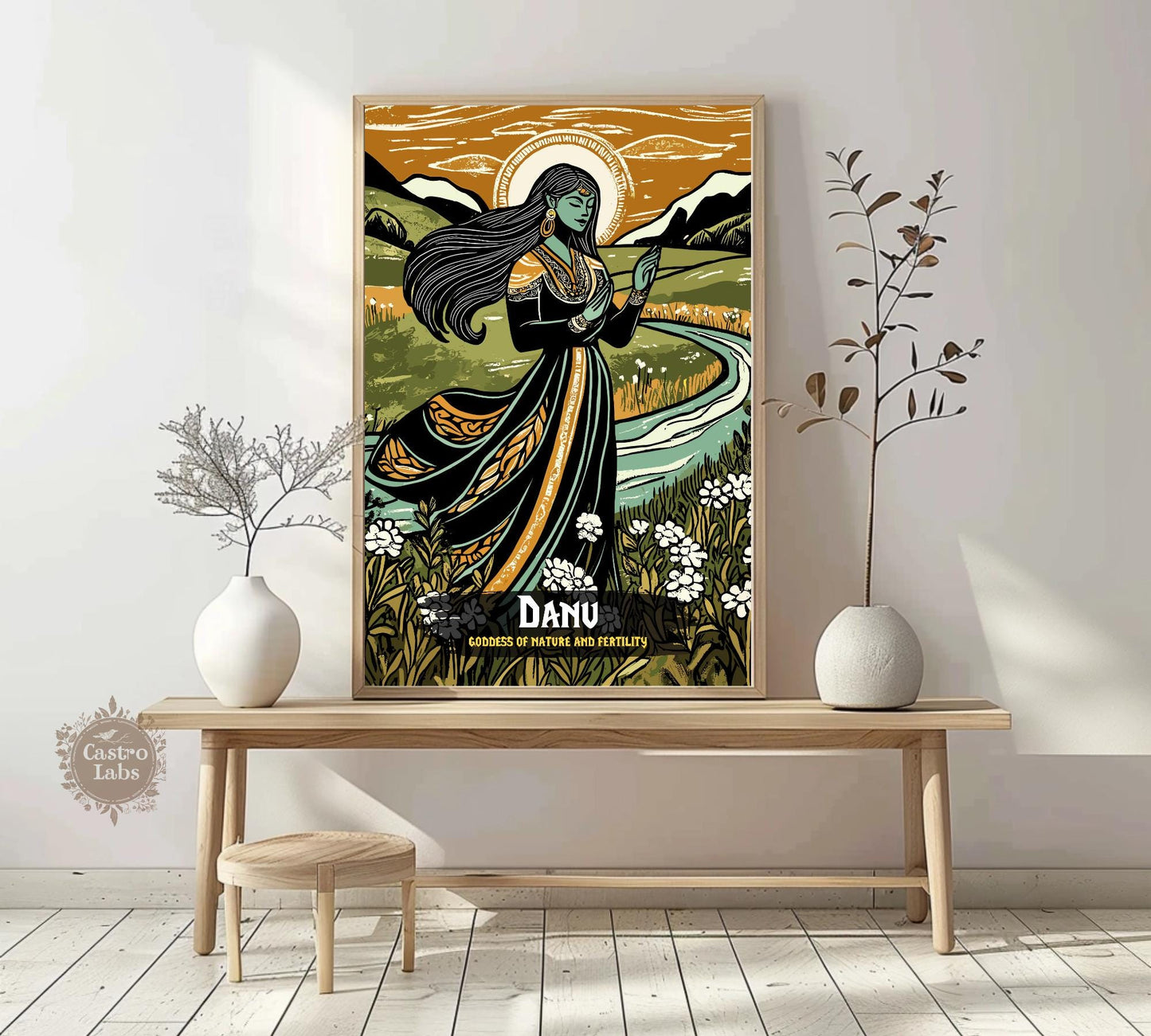Danu Poster, Celtic Mythology