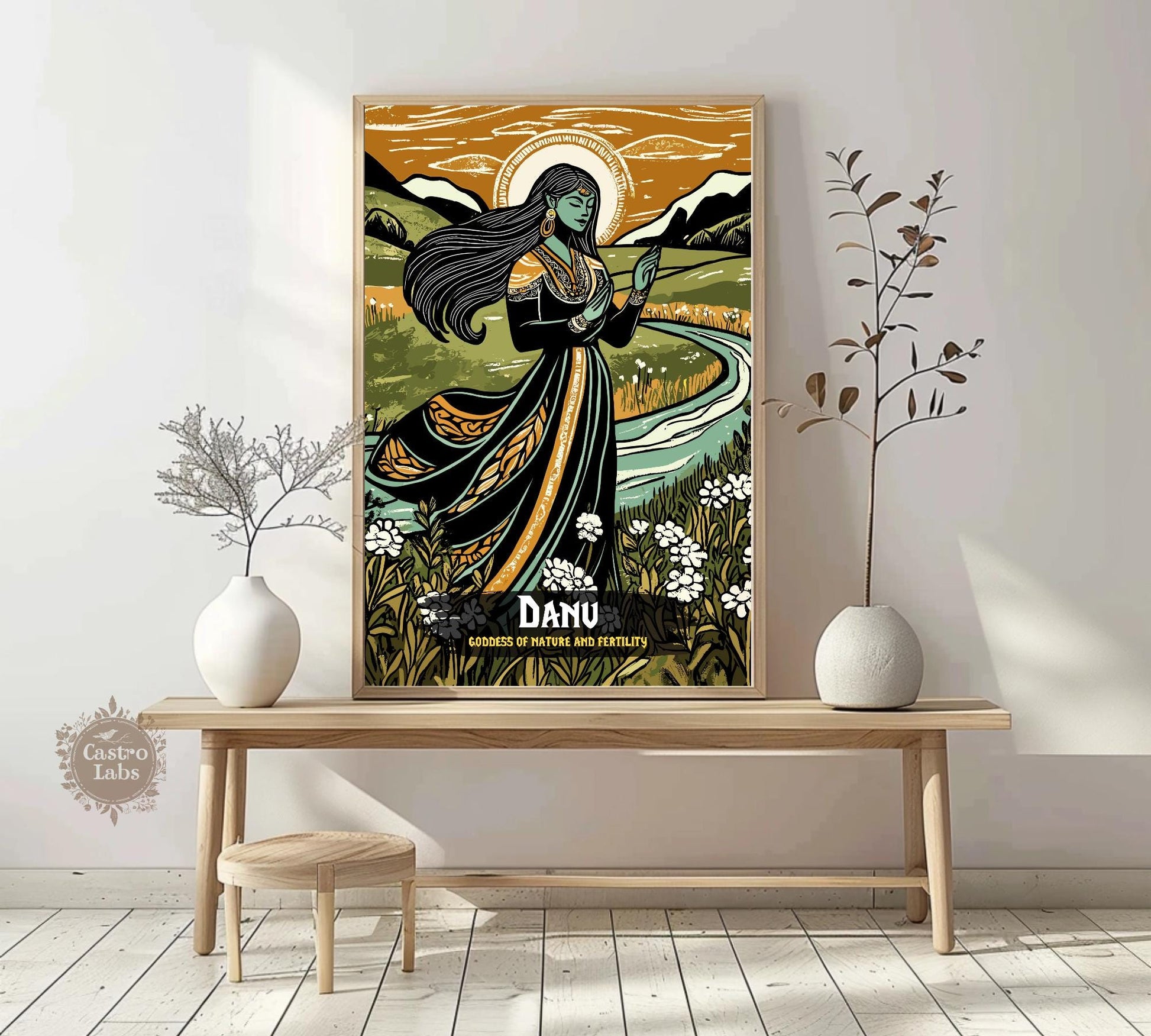 Danu Poster, Celtic Mythology