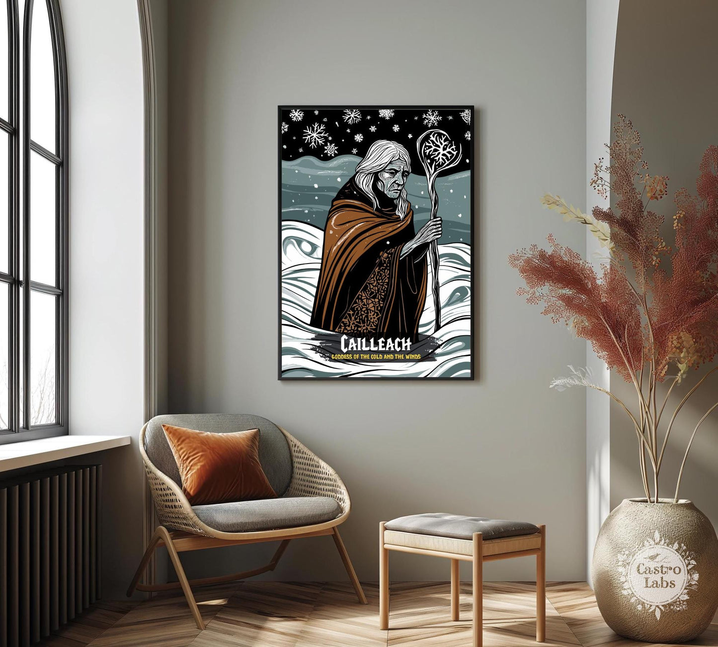 Cailleach Poster, Celtic Mythology