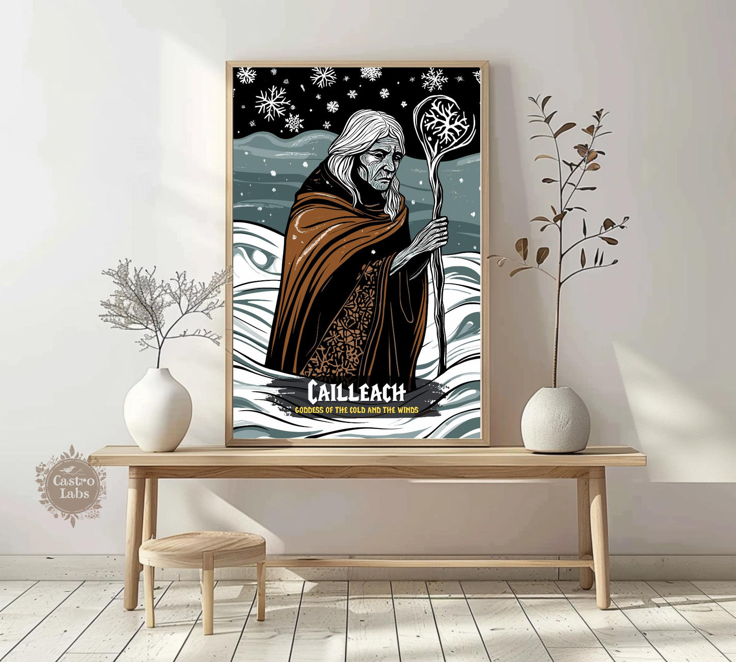 Cailleach Poster, Celtic Mythology