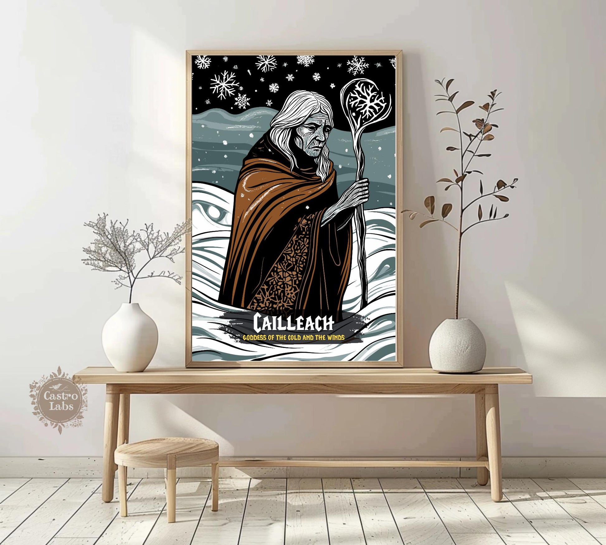 Cailleach Poster, Celtic Mythology