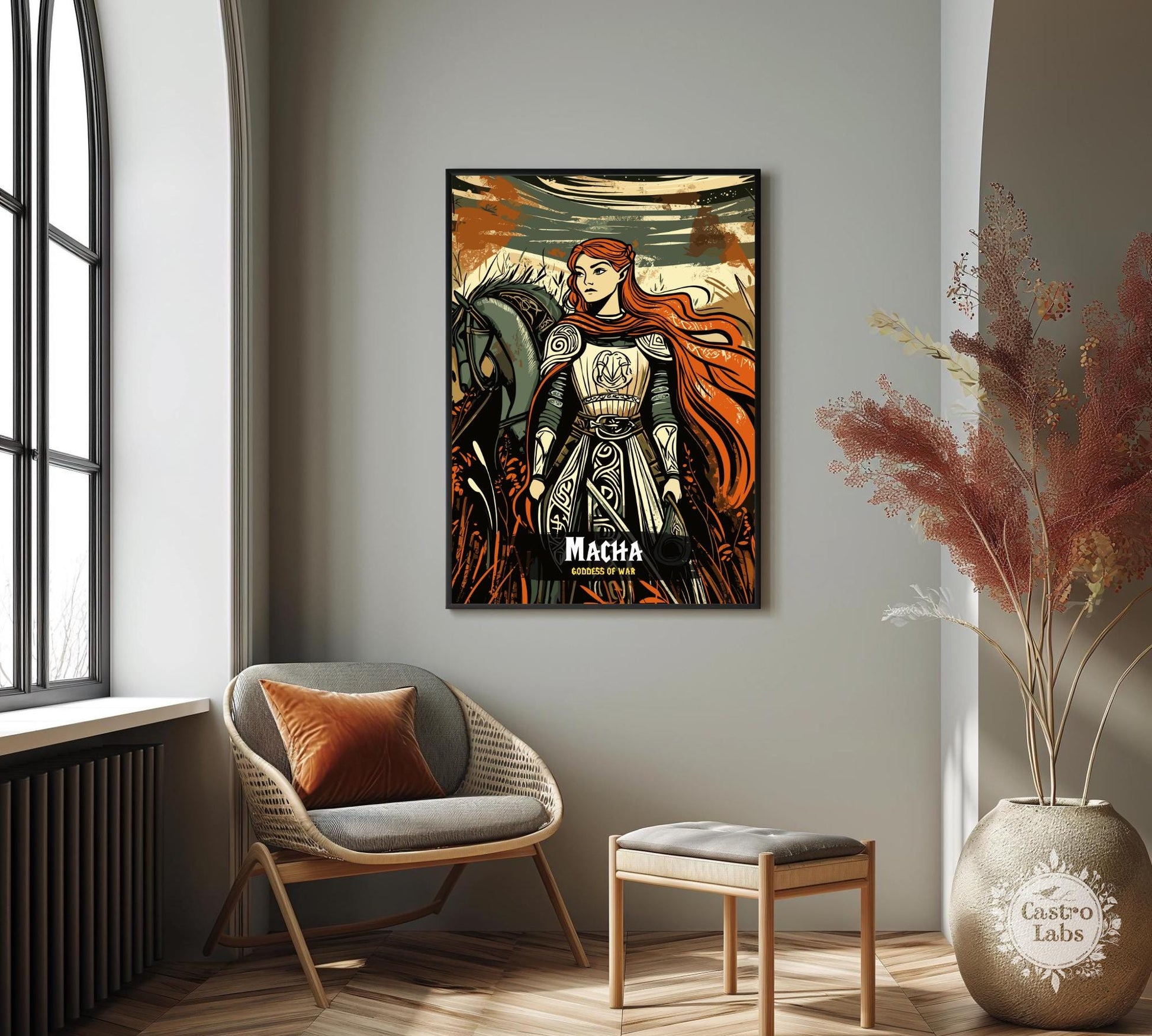 Macha Poster, Celtic Mythology