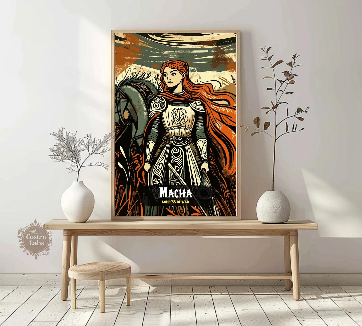 Macha Poster, Celtic Mythology