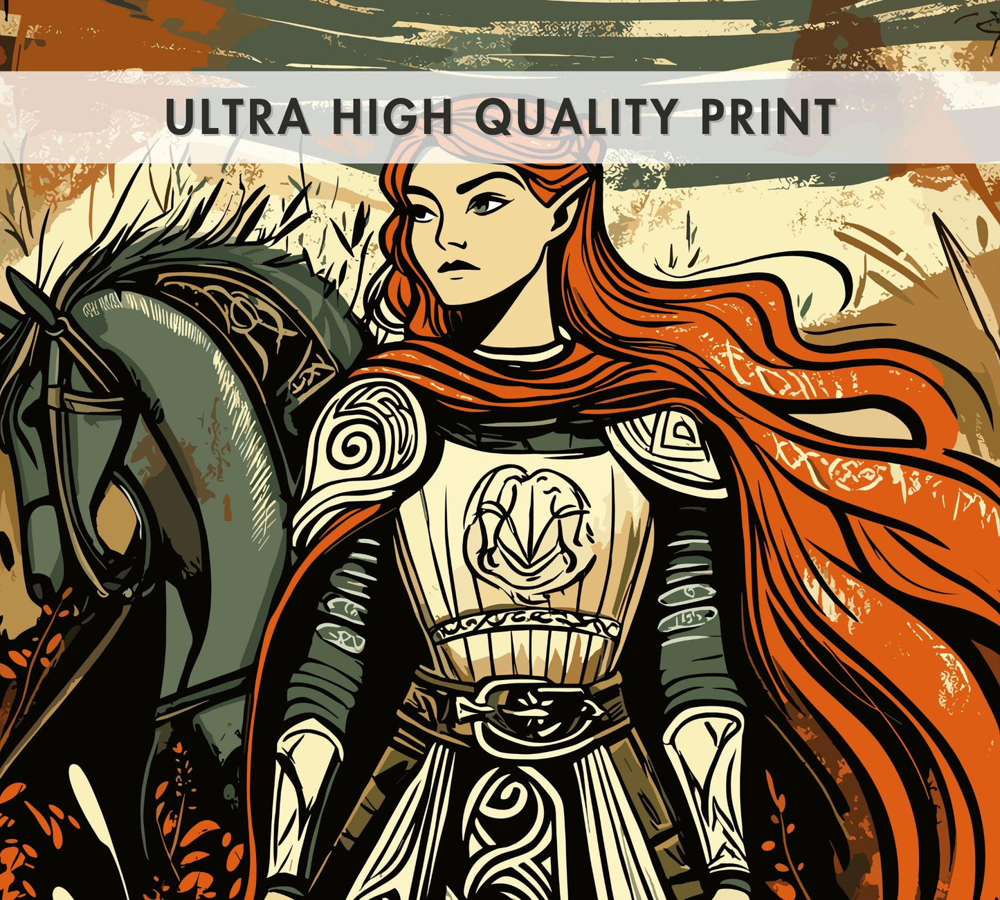 Macha Poster, Celtic Mythology