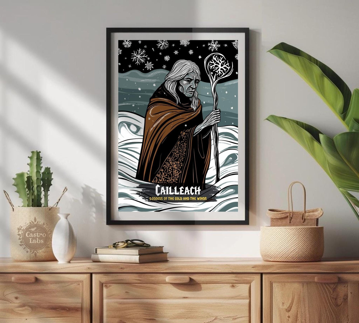 Cailleach Poster, Celtic Mythology