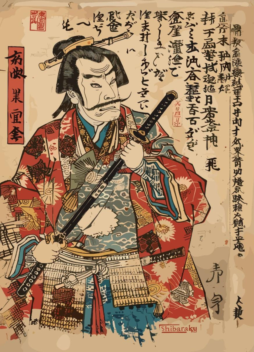 Japanese Samurai Warrior Art Print