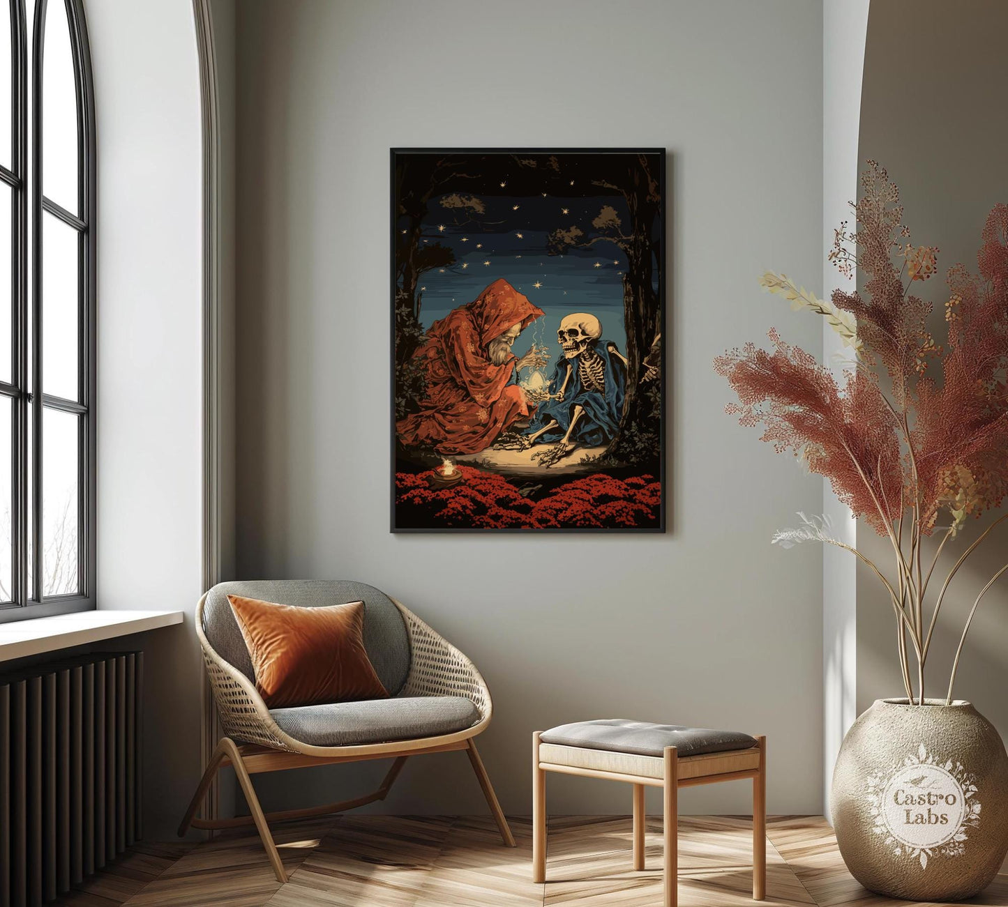 Takiyasha the Witch & Skeleton Spectre Print