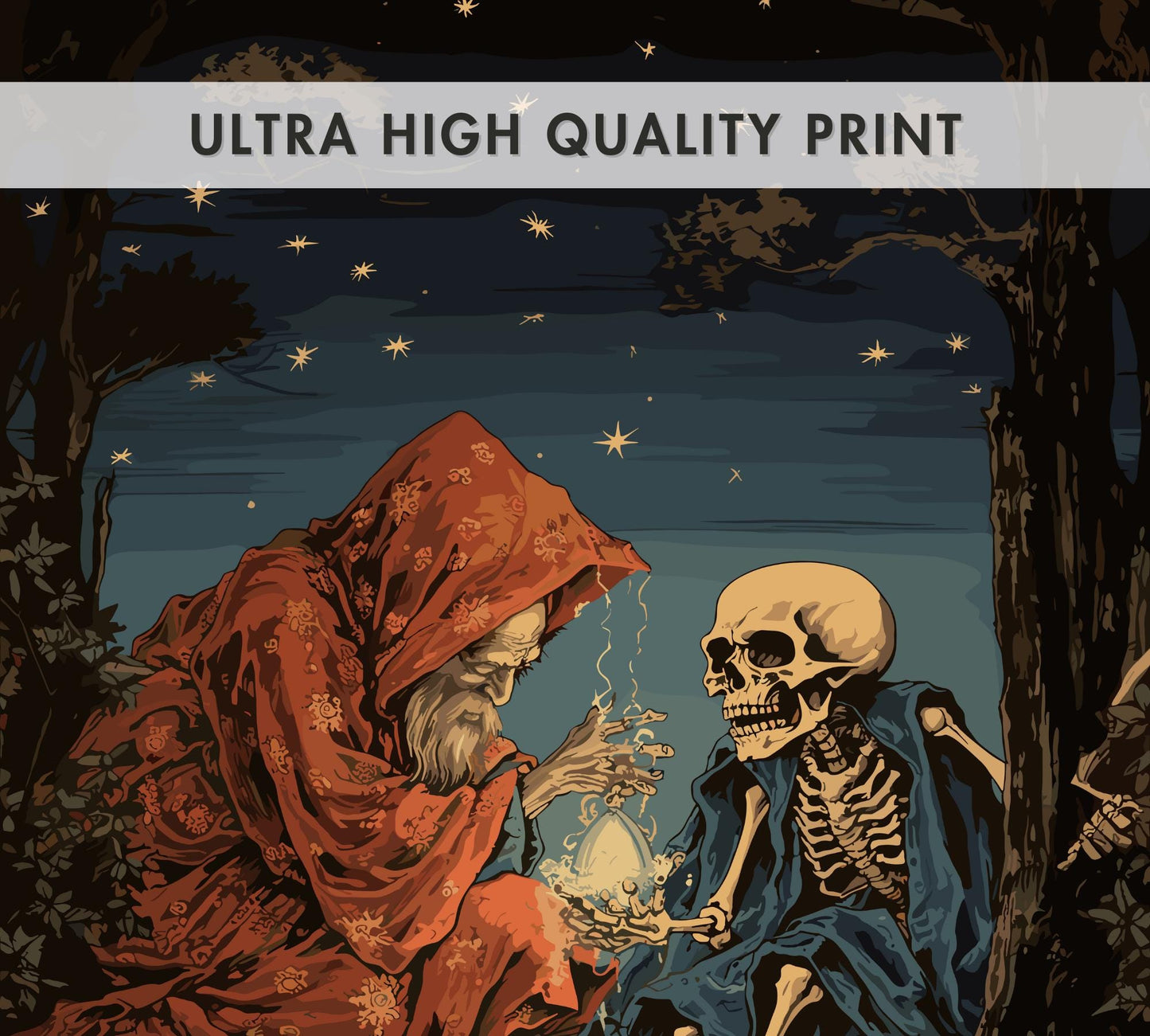 Takiyasha the Witch & Skeleton Spectre Print