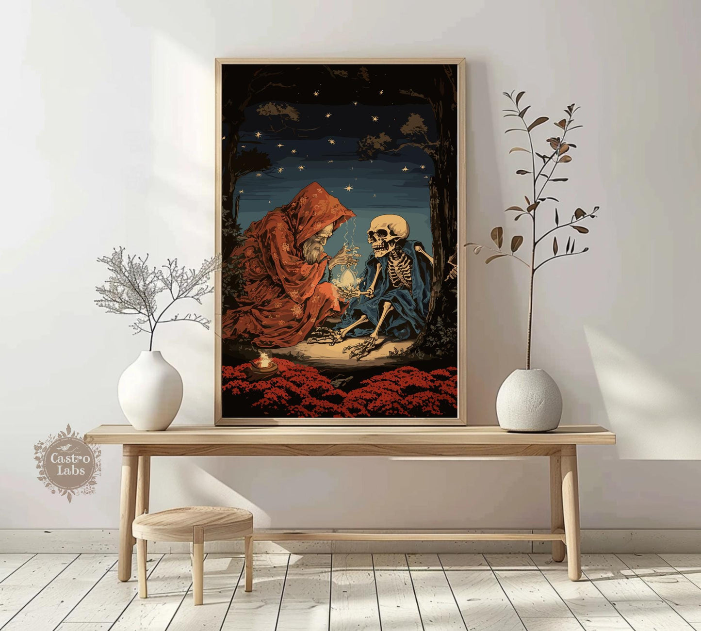 Takiyasha the Witch & Skeleton Spectre Print