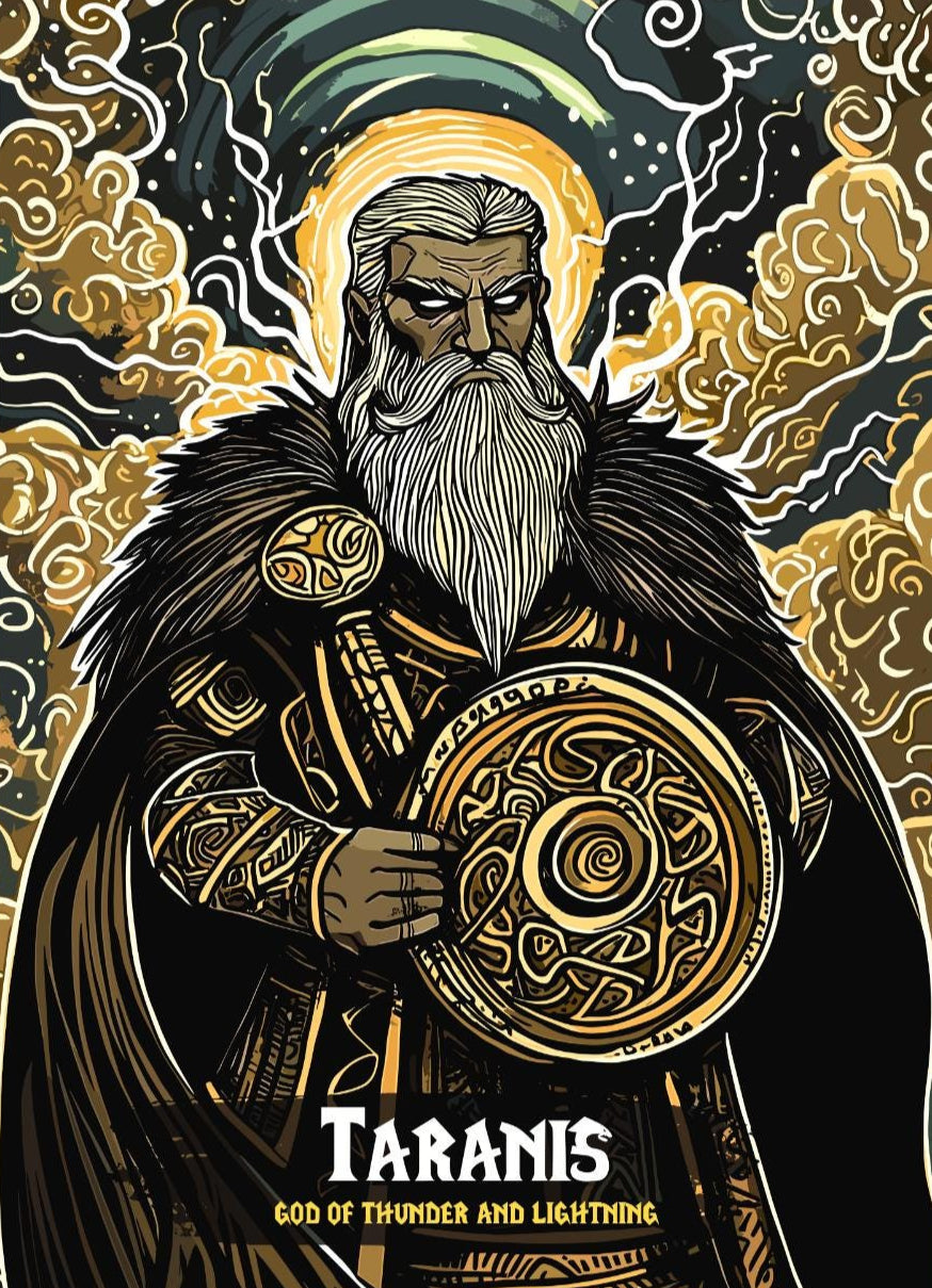 Taranis Poster, Celtic Mythology