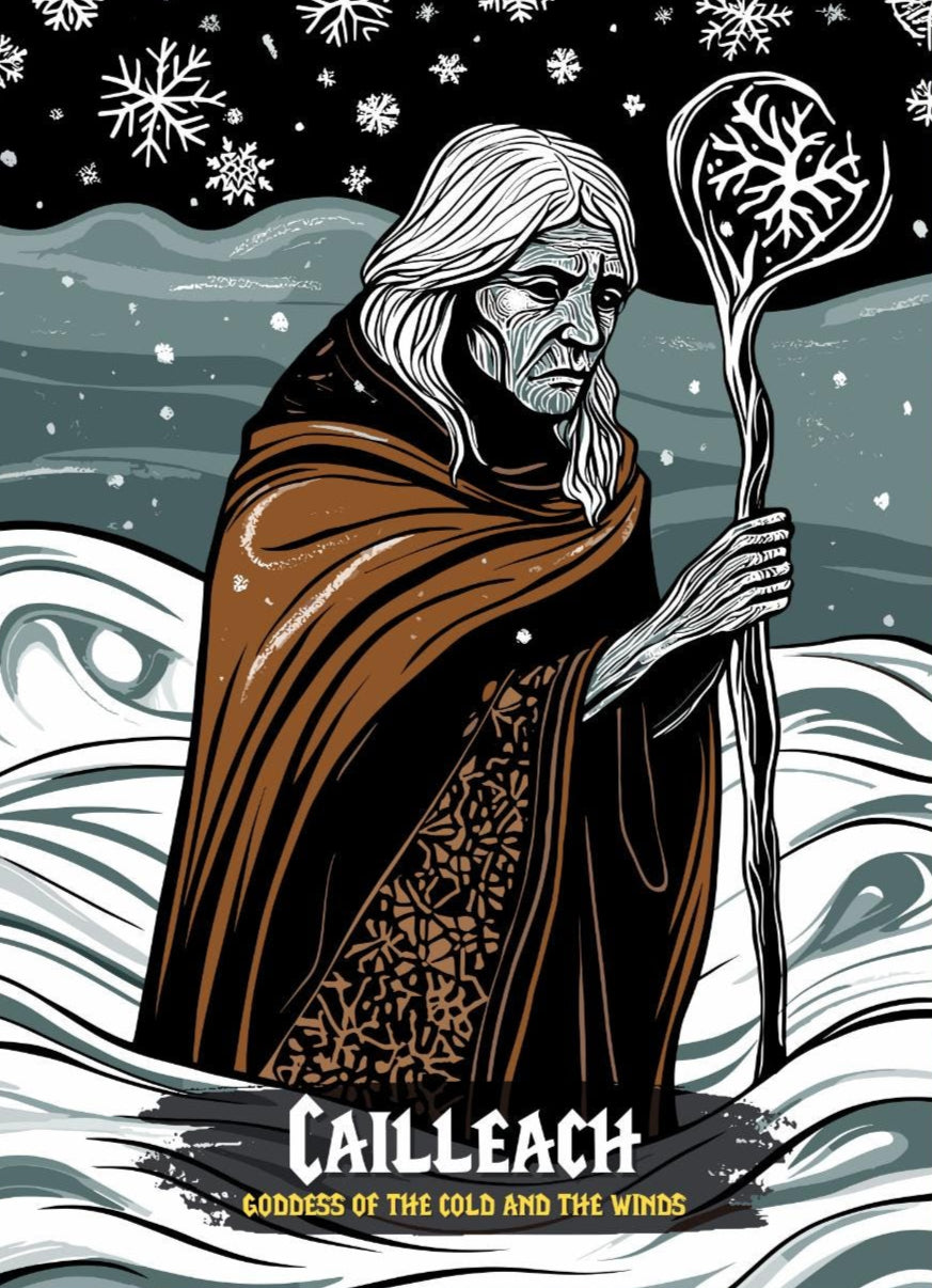 Cailleach Poster, Celtic Mythology