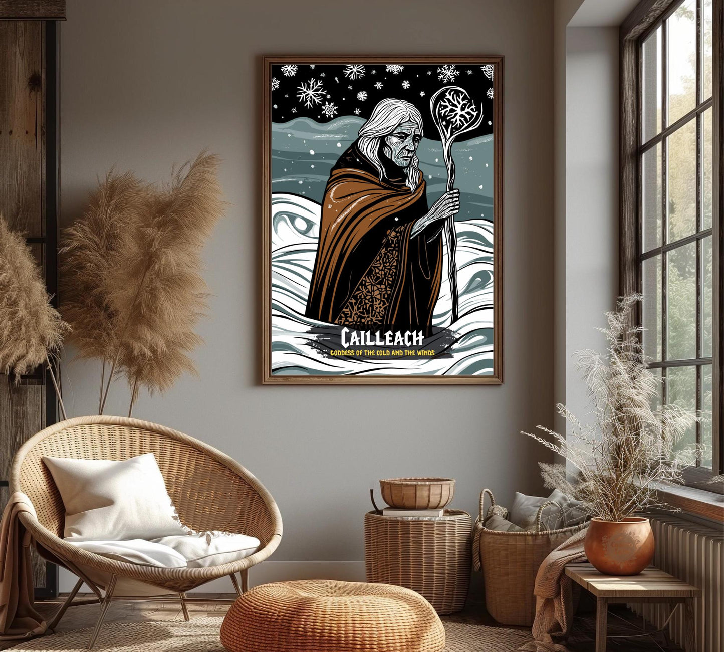Cailleach Poster, Celtic Mythology