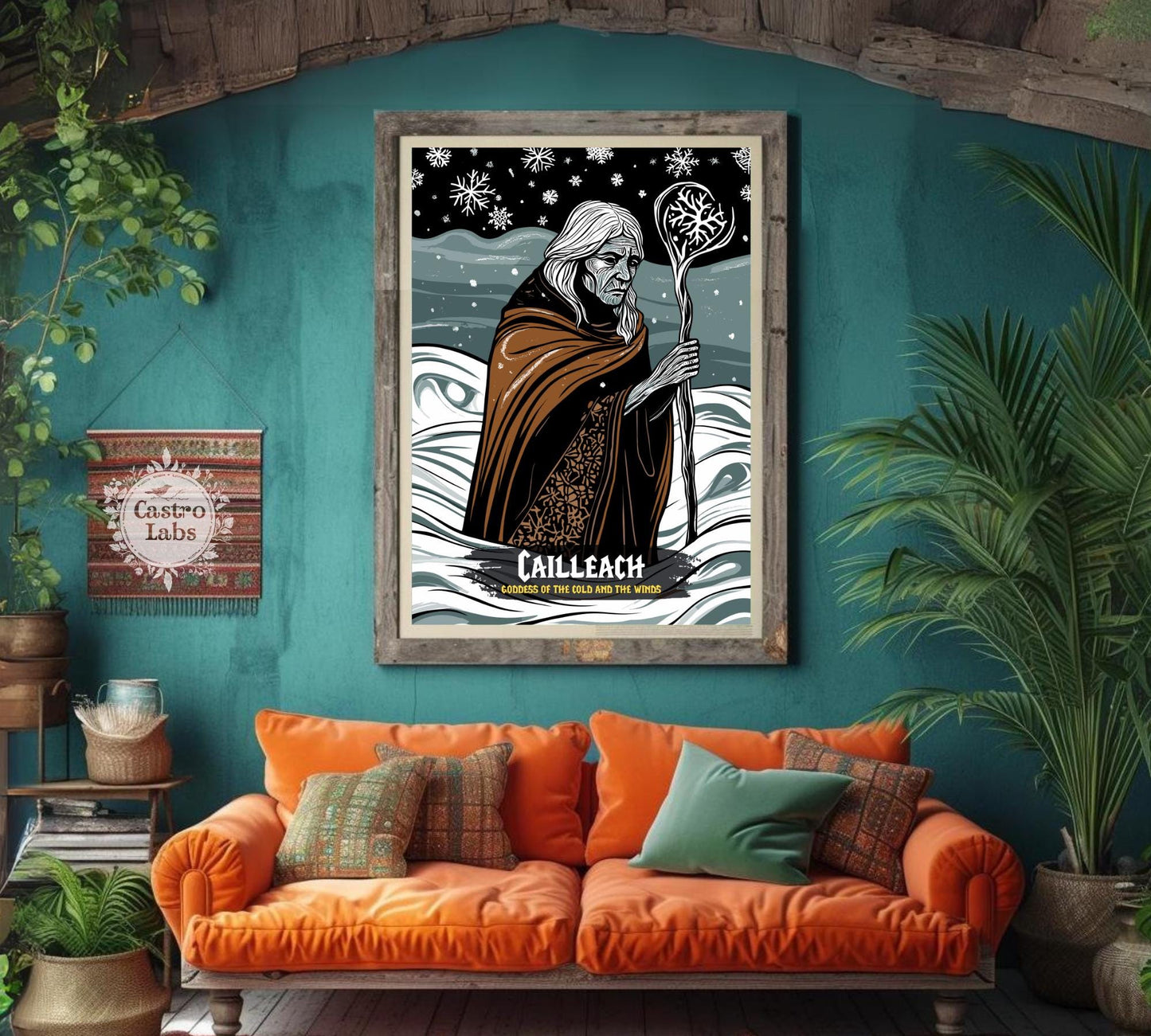 Cailleach Poster, Celtic Mythology