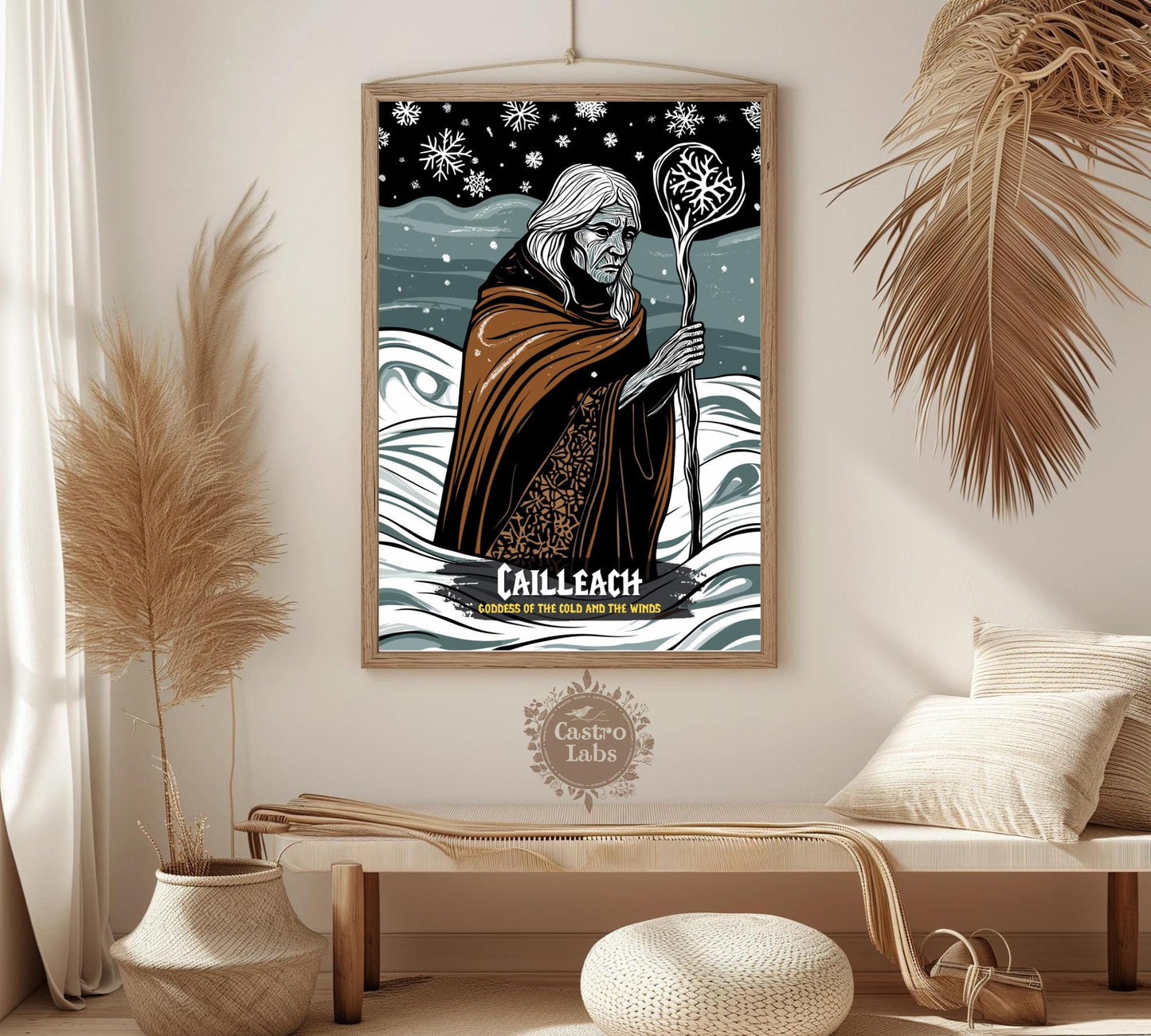 Cailleach Poster, Celtic Mythology