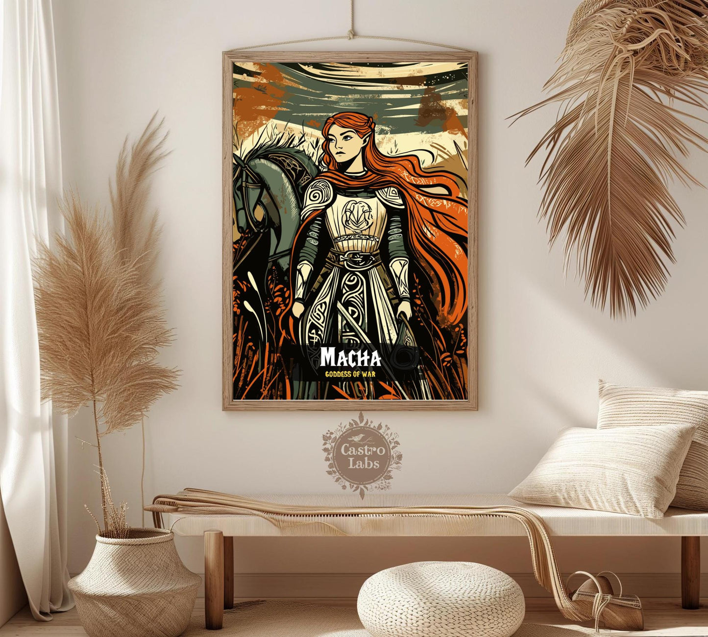 Macha Poster, Celtic Mythology