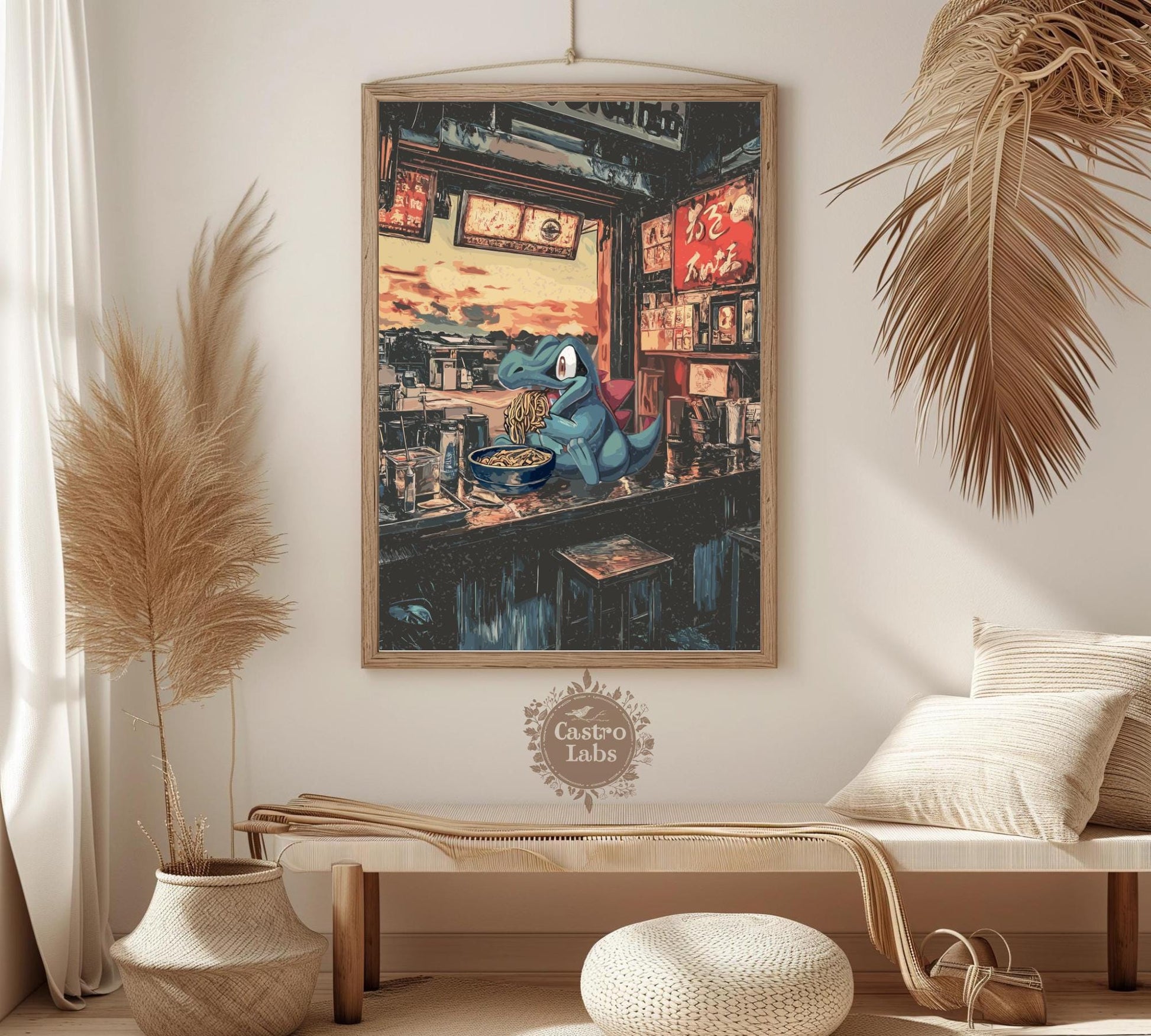Totodile Ramen Series Poster