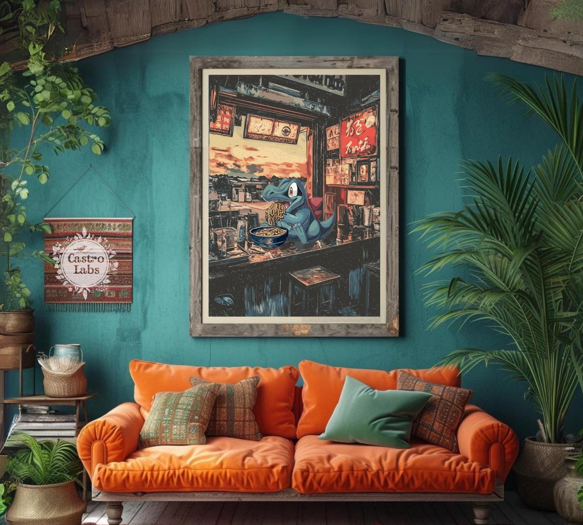 Totodile Ramen Series Poster