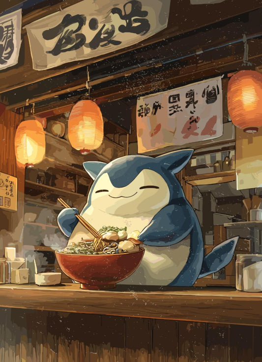Snorlax Ramen Series Poster