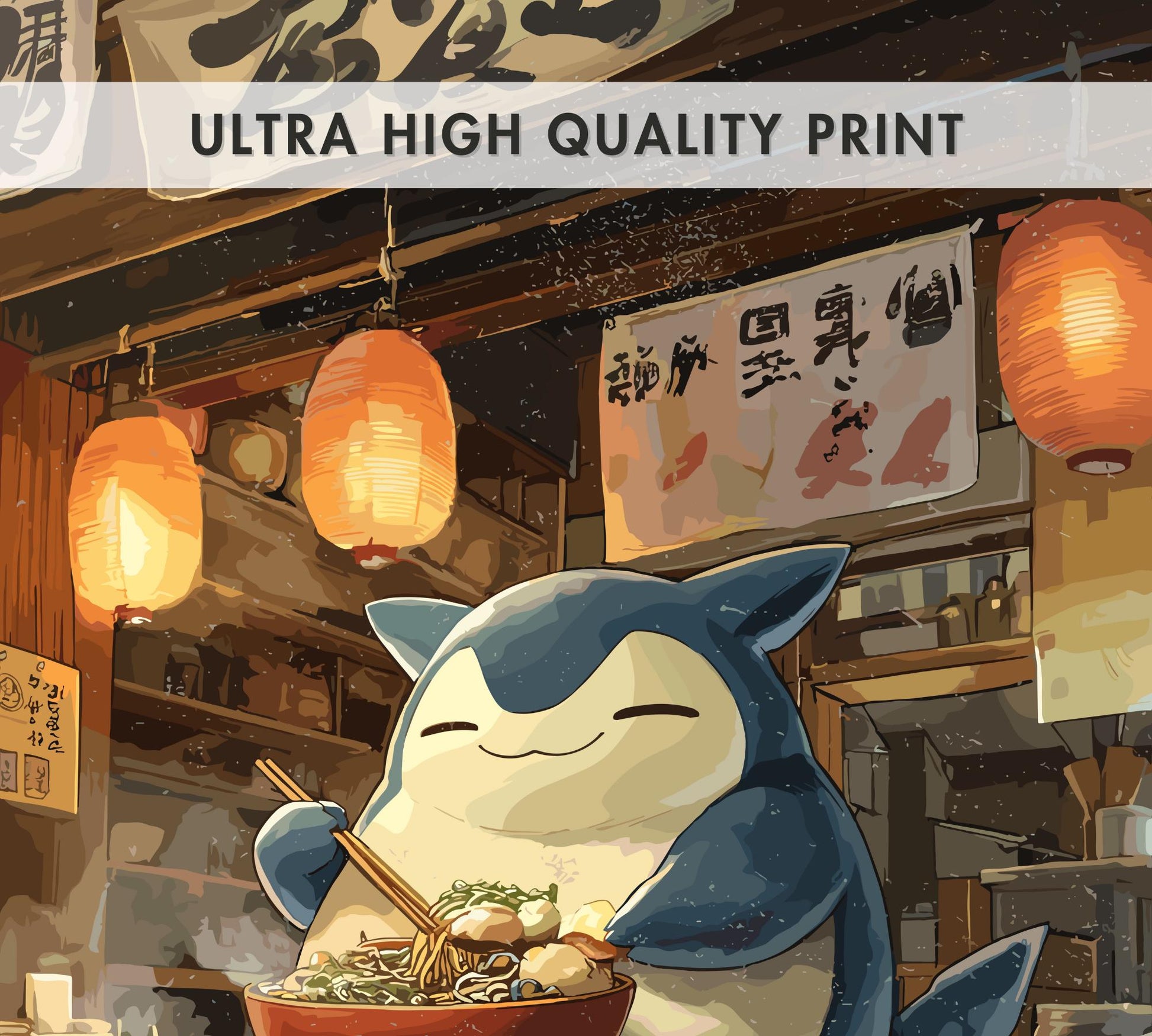 Snorlax Ramen Series Poster