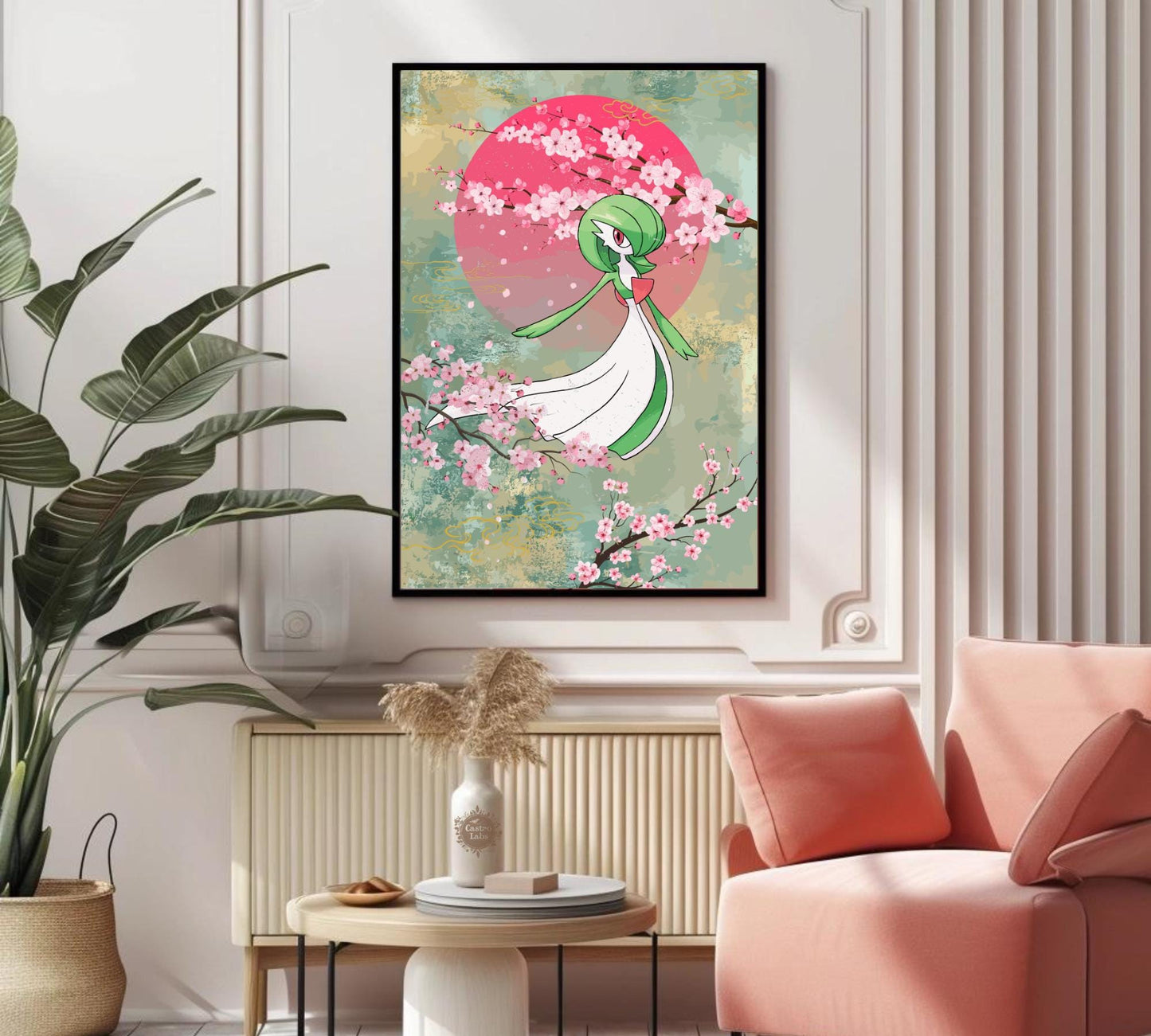 Gardevoir: Japanese Tapestry Style Pokemon Anime Poster