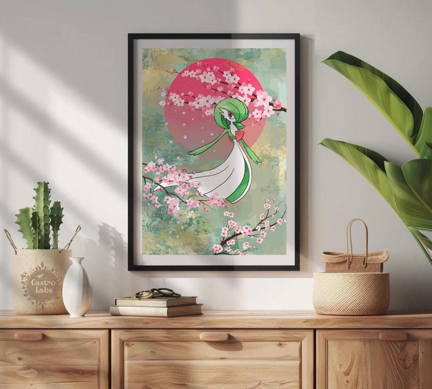 Gardevoir: Japanese Tapestry Style Pokemon Anime Poster