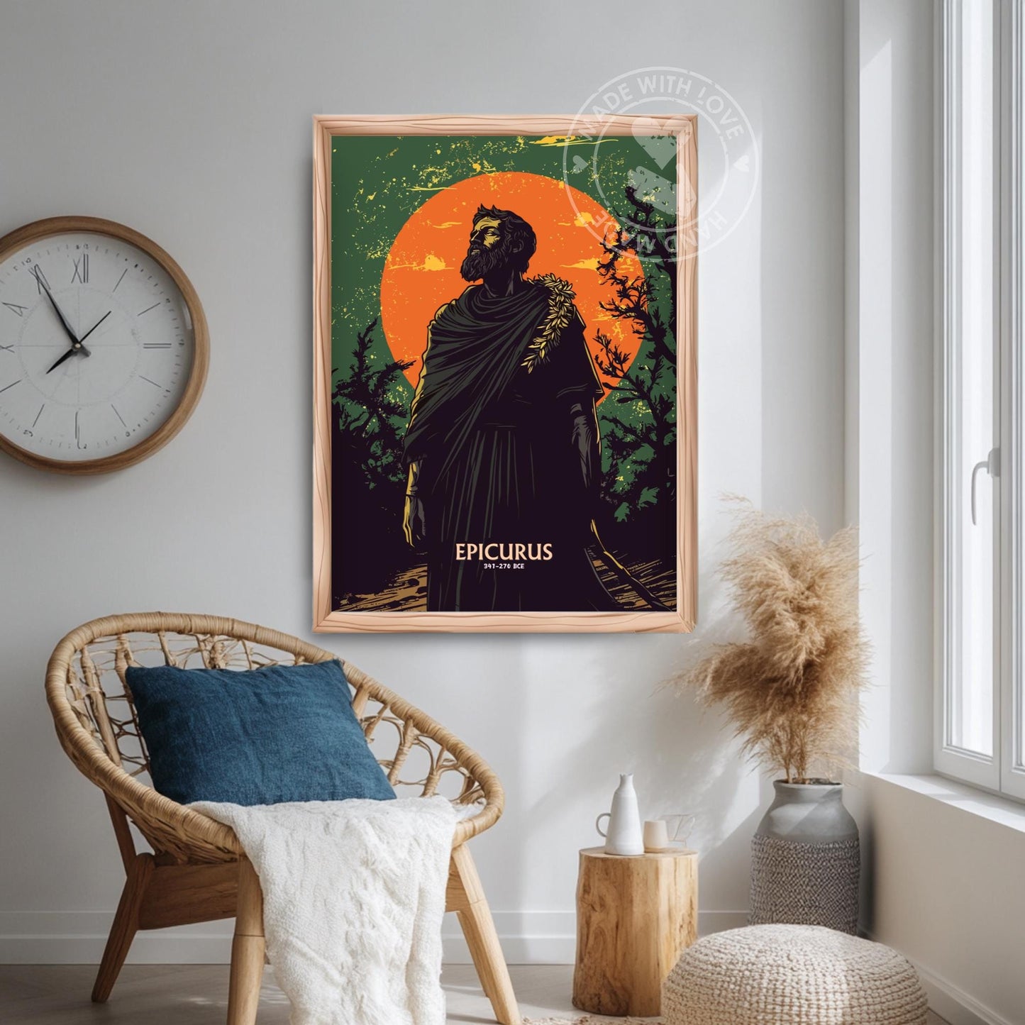 Epicurus Philosopher Art Print