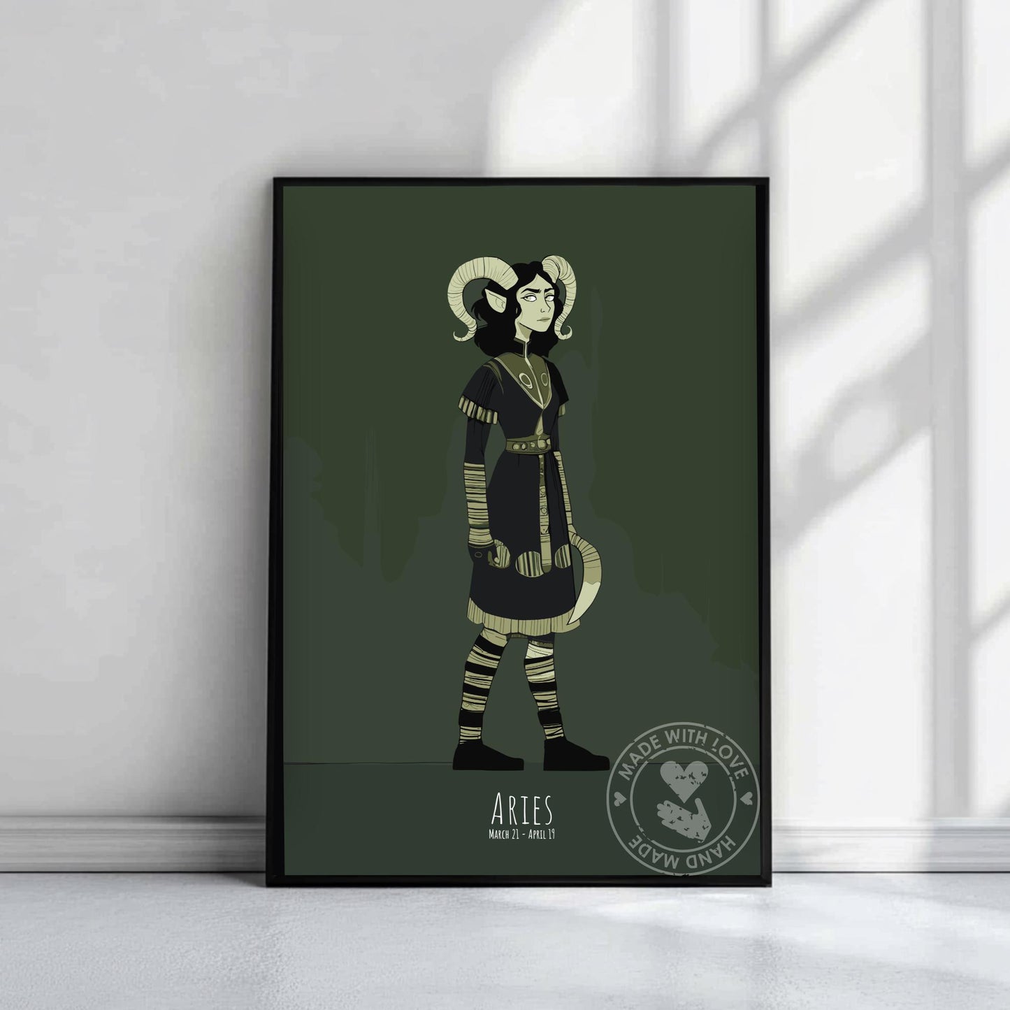 Aries Zodiac Sign Poster