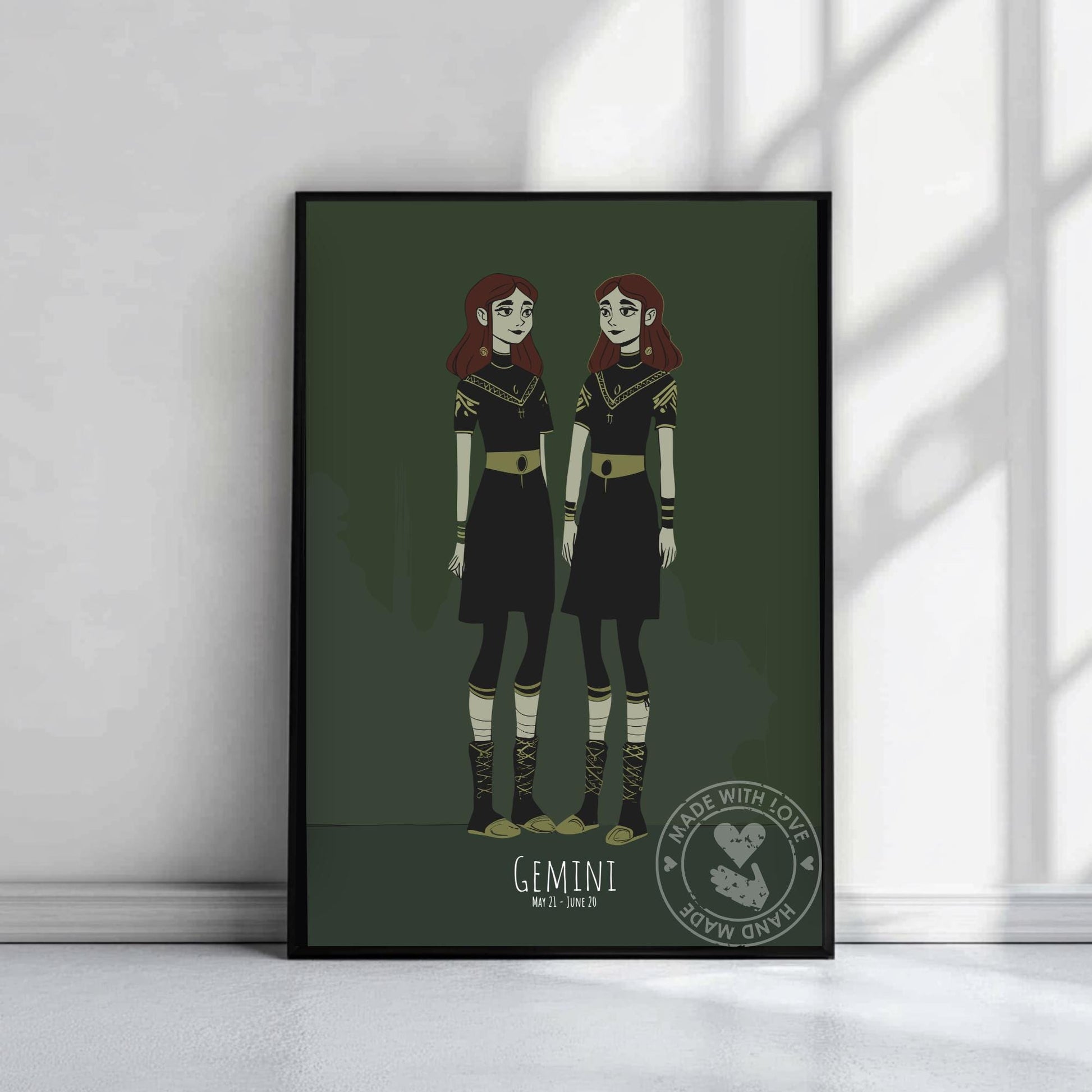 Gemini Zodiac Sign Poster