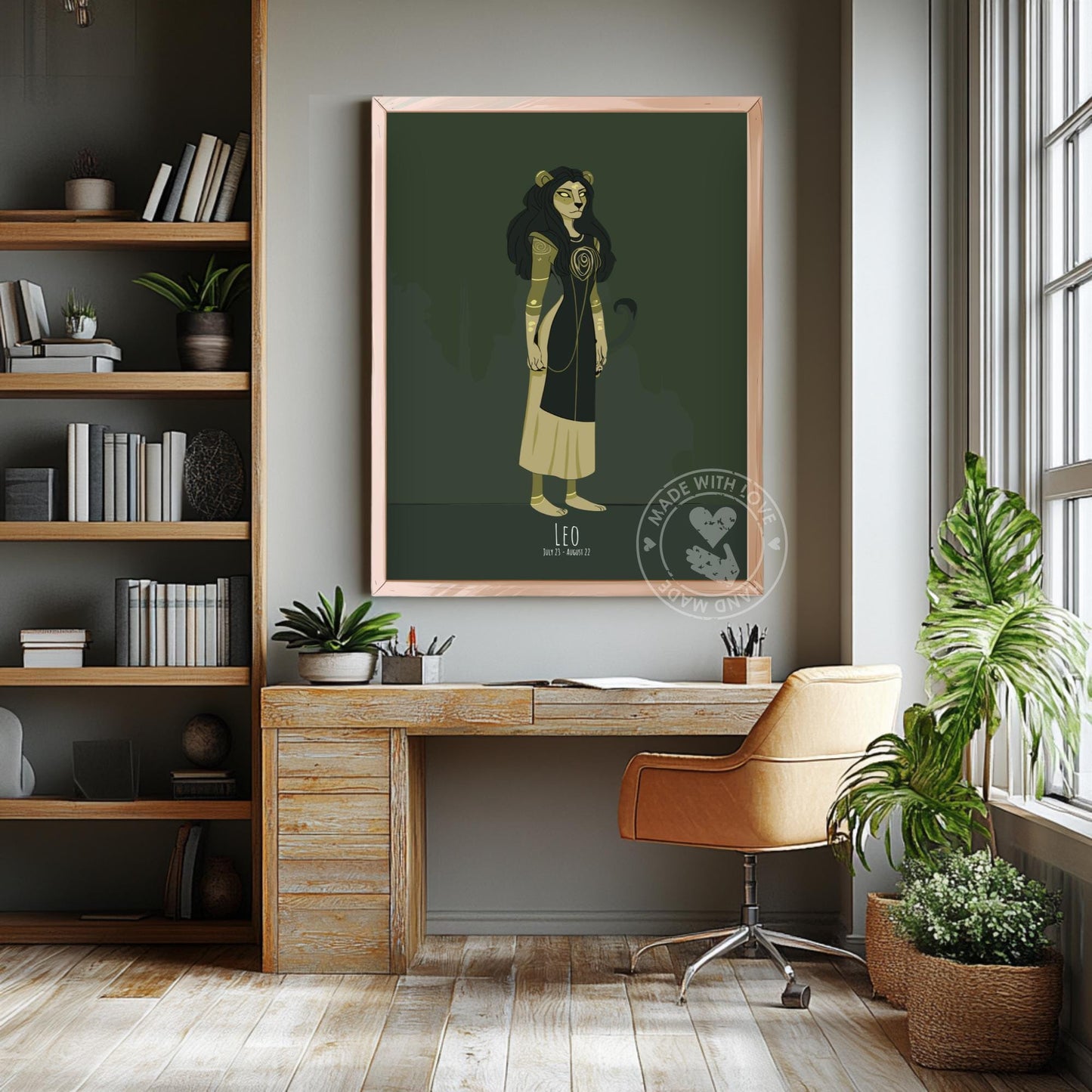 Leo Zodiac Sign Poster