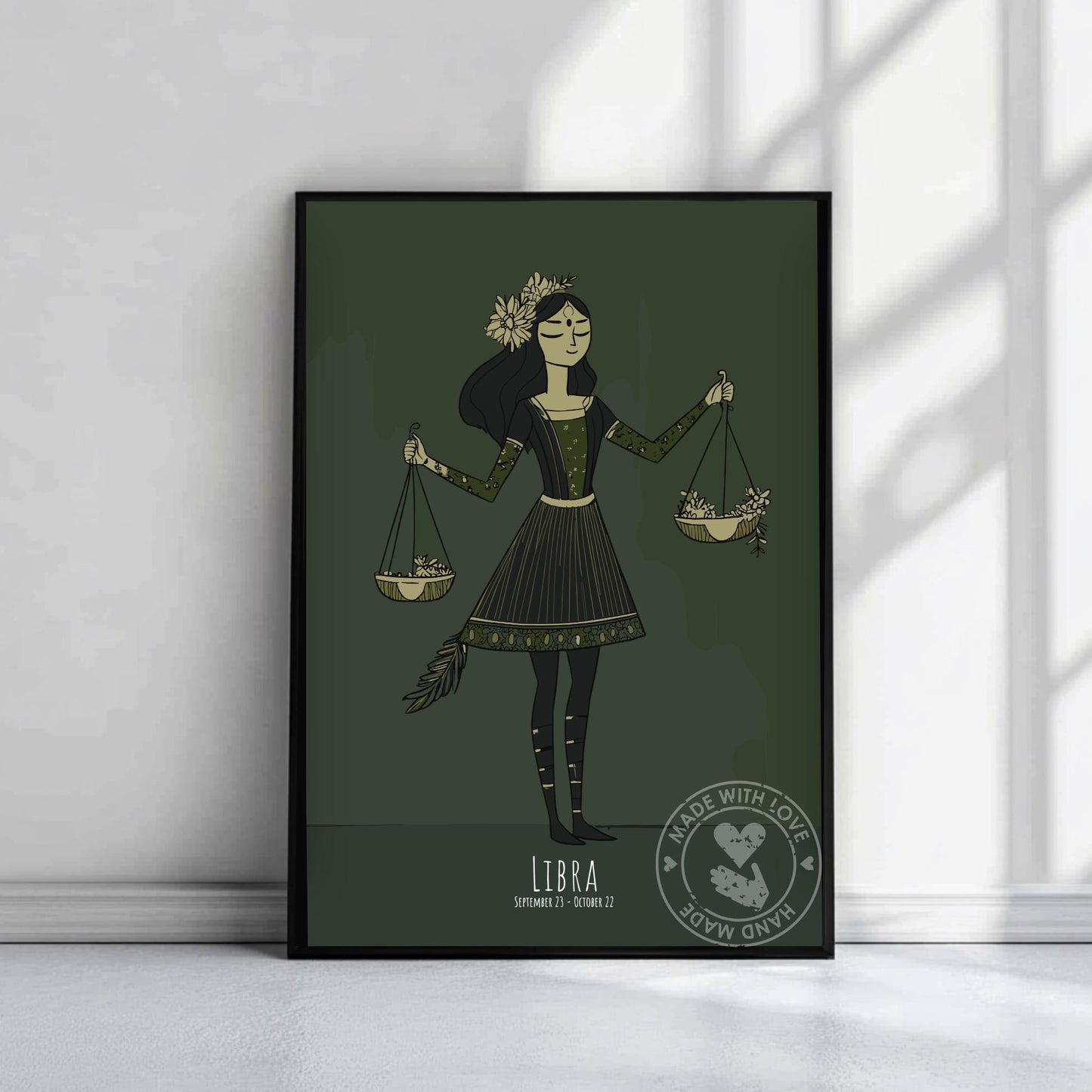 Libra Zodiac Sign Poster