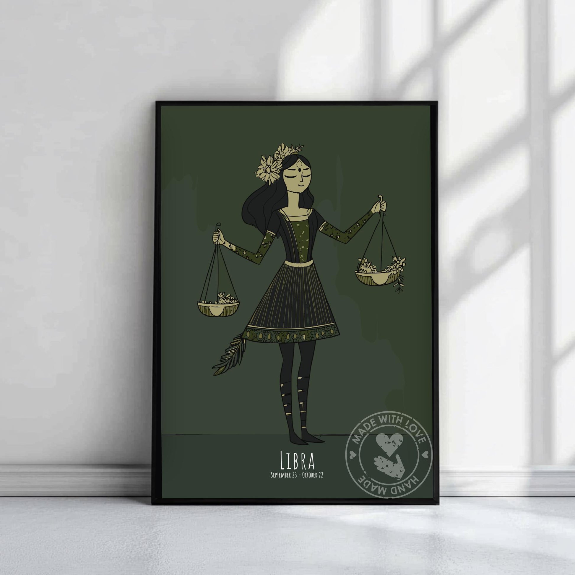 Libra Zodiac Sign Poster