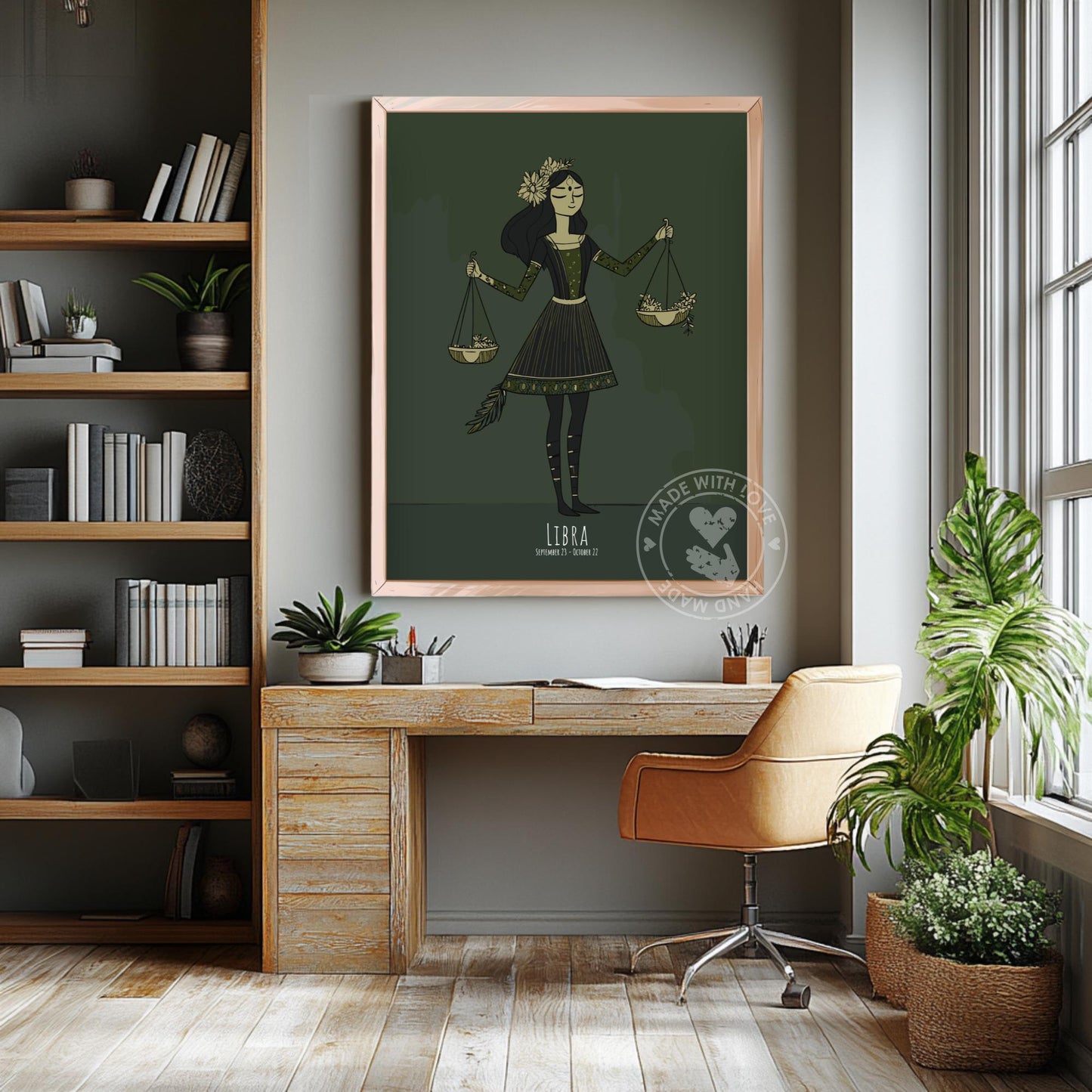 Libra Zodiac Sign Poster