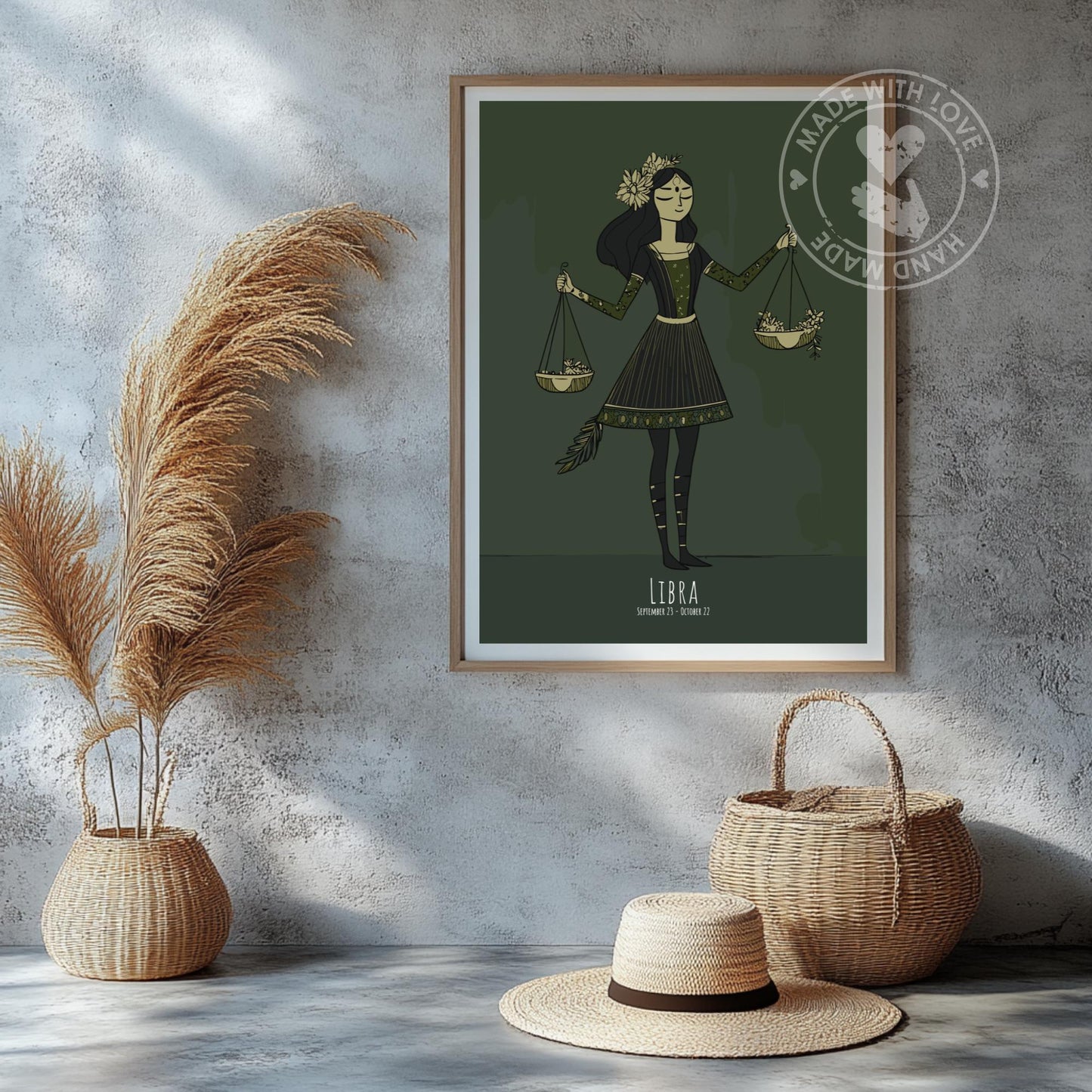 Libra Zodiac Sign Poster