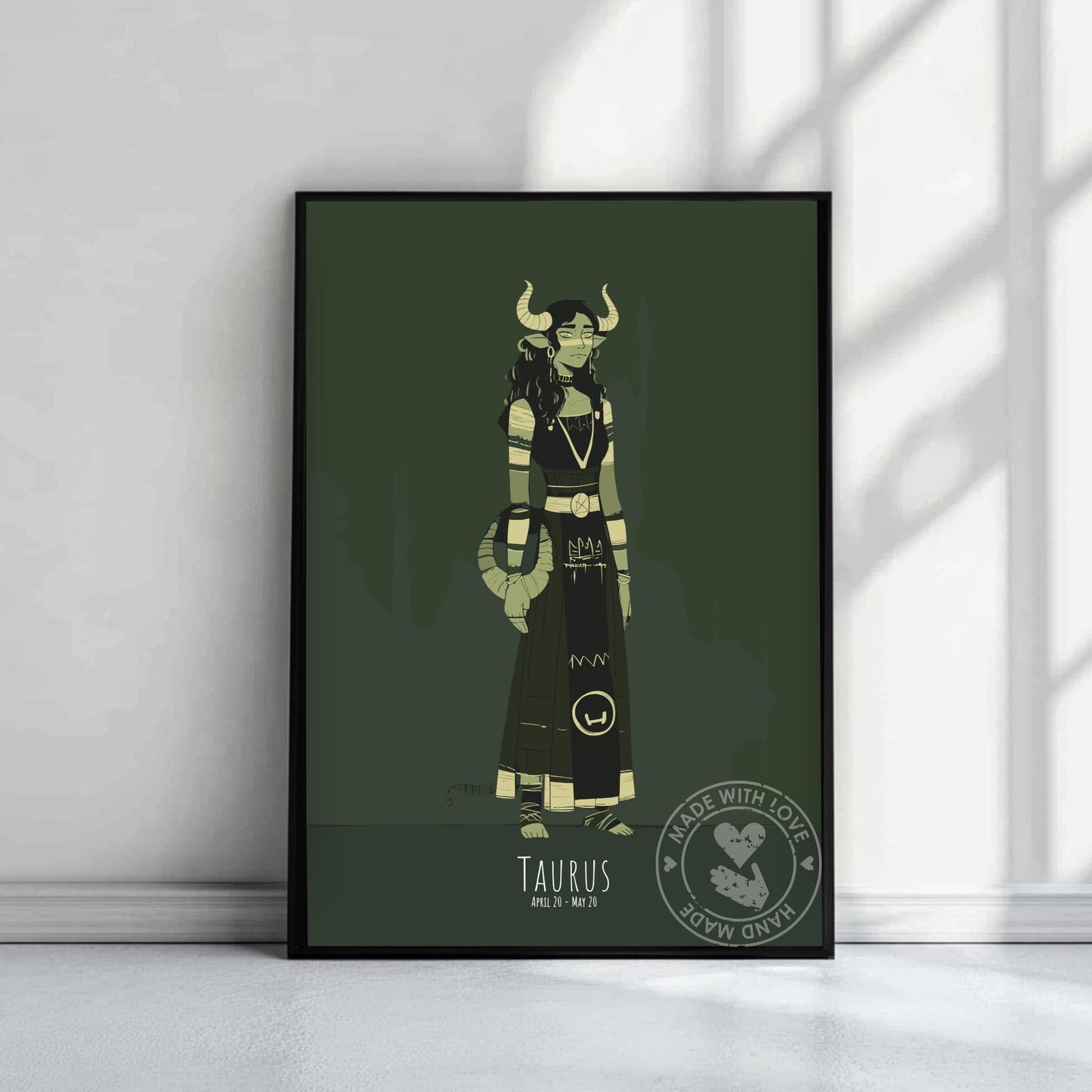 Taurus Zodiac Sign Poster