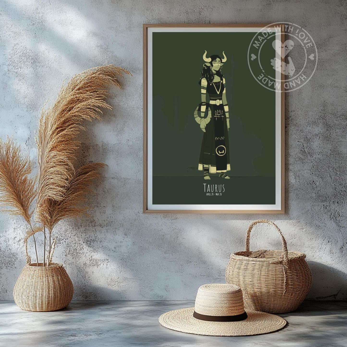 Taurus Zodiac Sign Poster