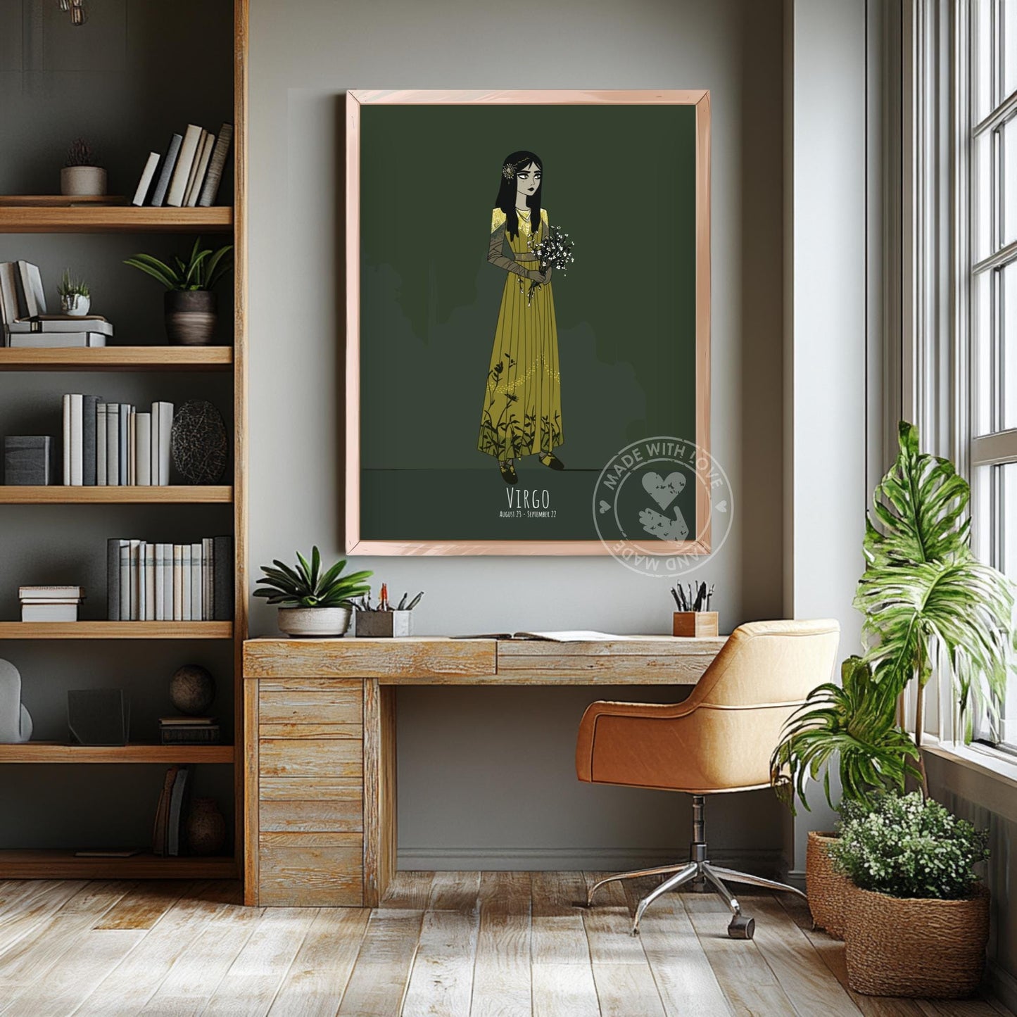 Virgo Zodiac Sign Poster