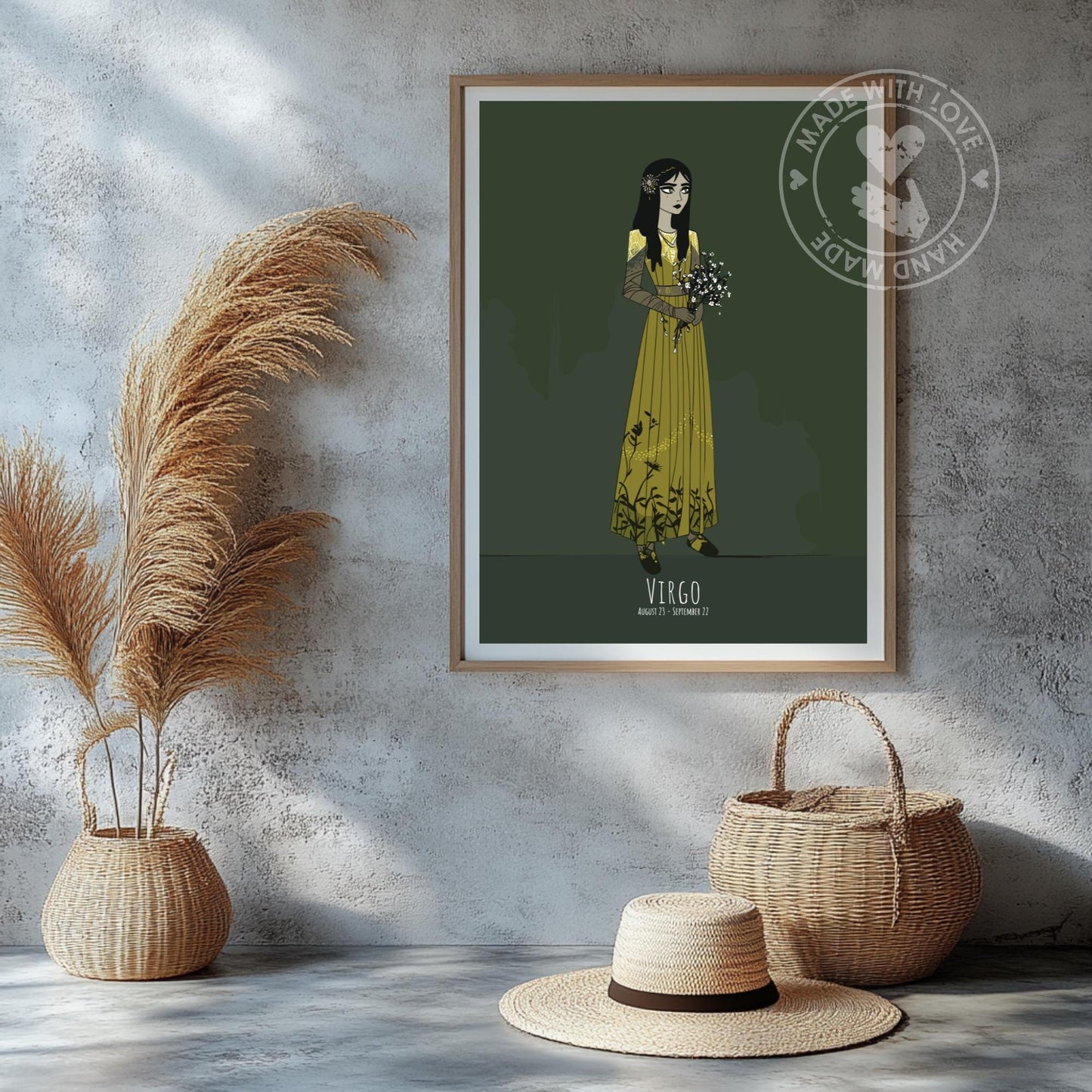 Virgo Zodiac Sign Poster