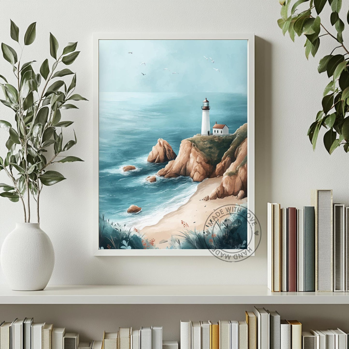 Lighthouse ocean Poster