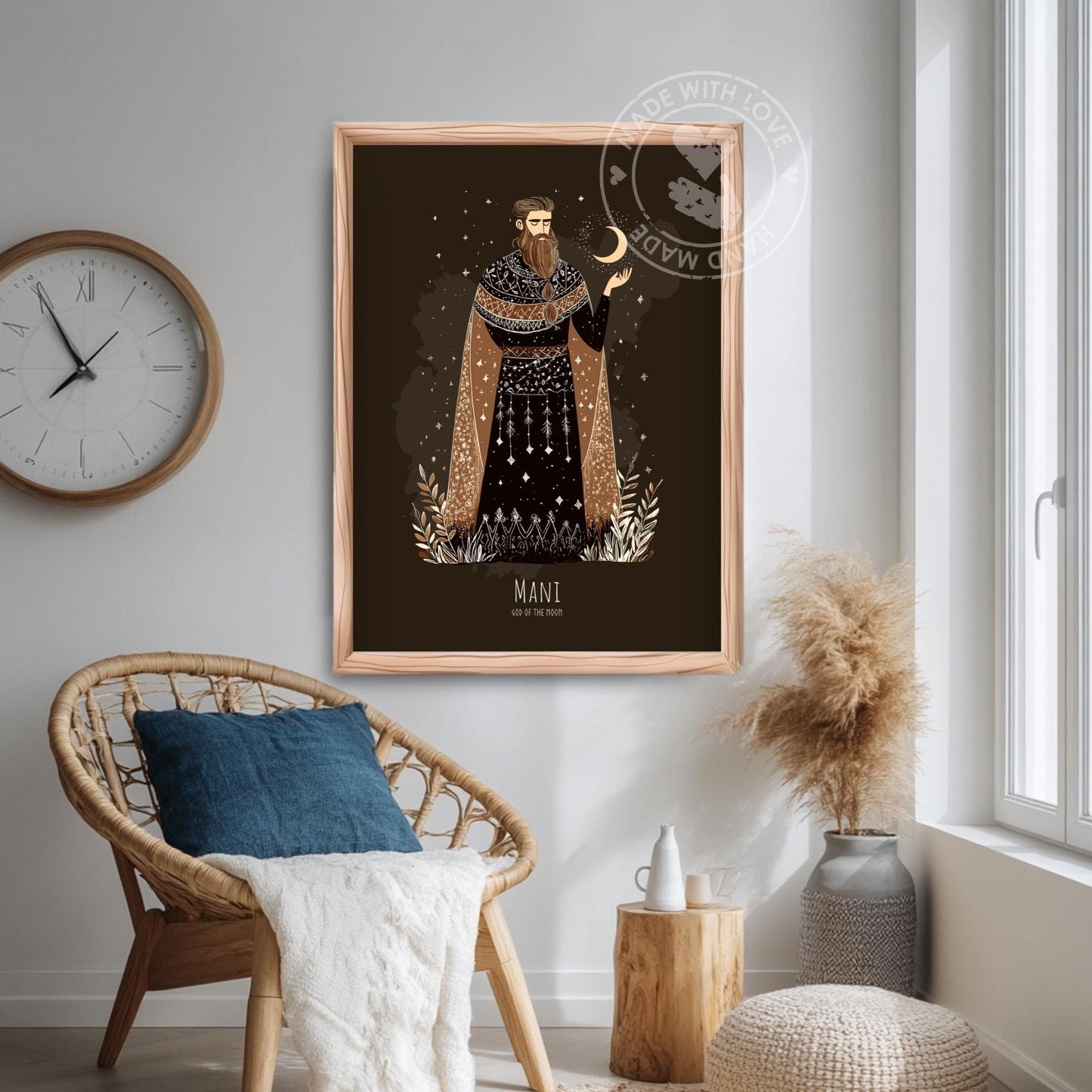 Mani Norse God Poster