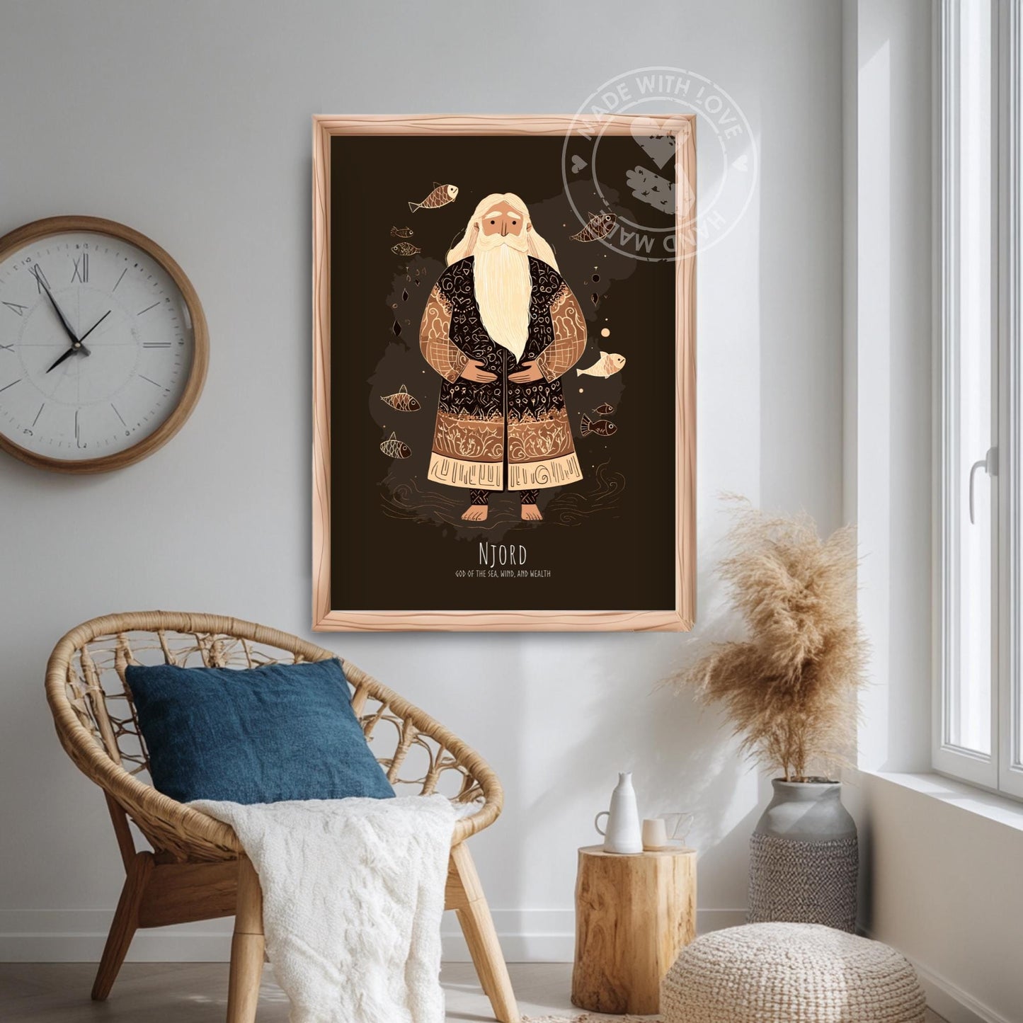 Norse god Njord Print