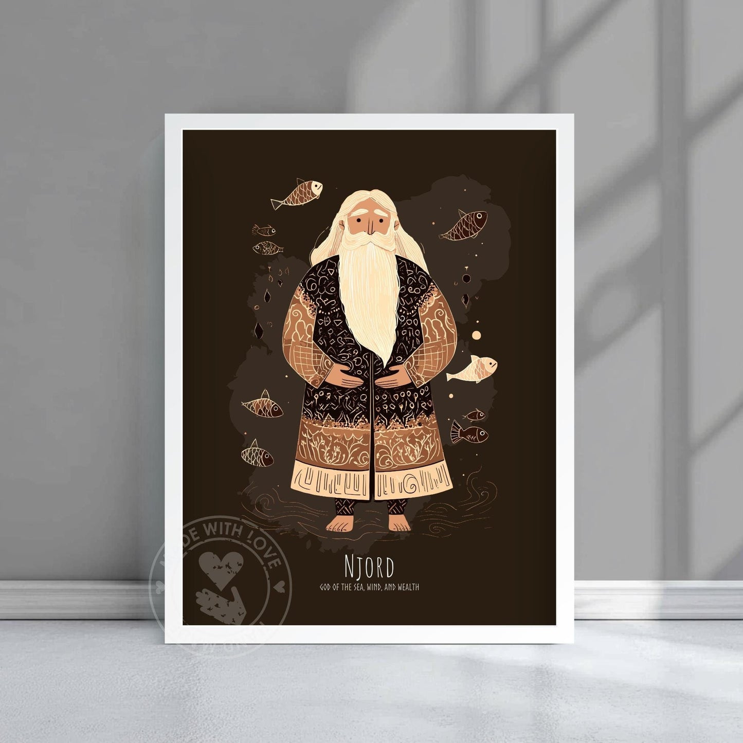 Norse god Njord Poster