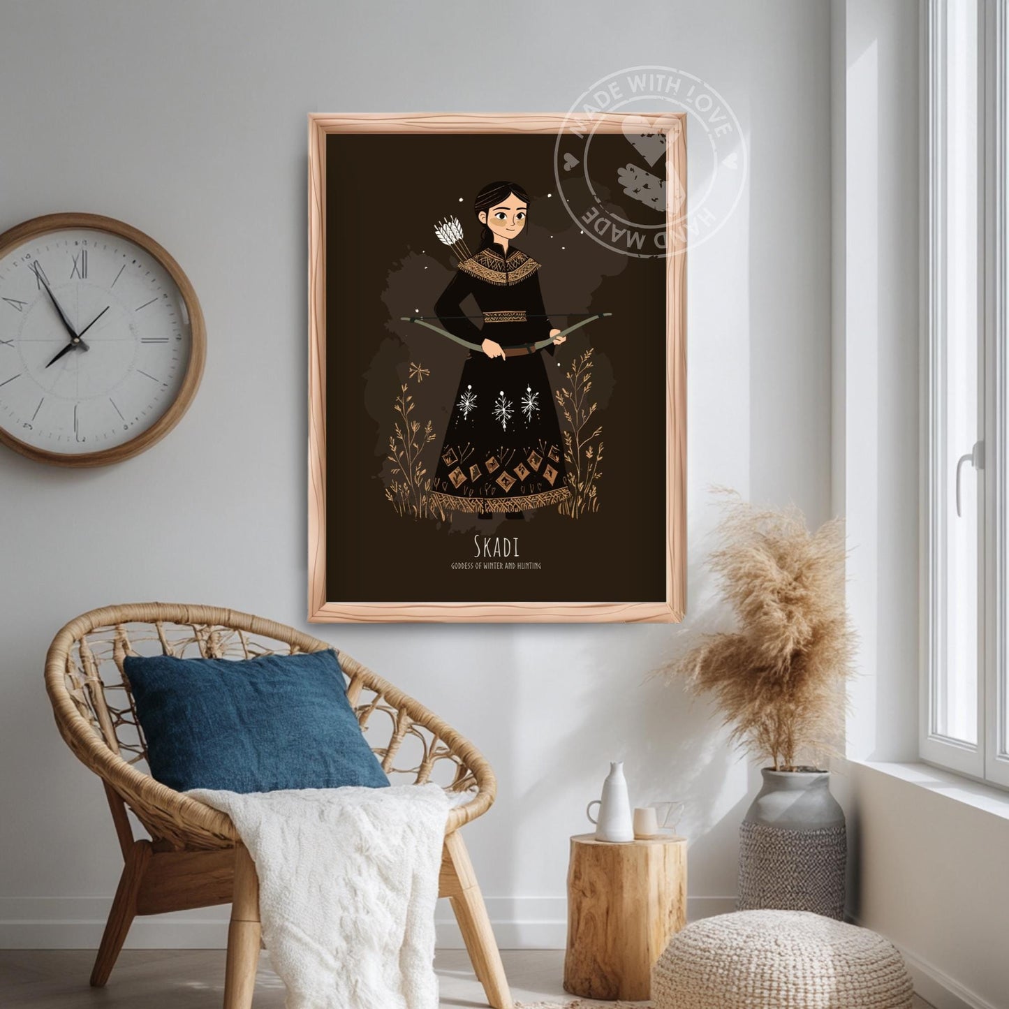 Norse Goddess Skadi Poster