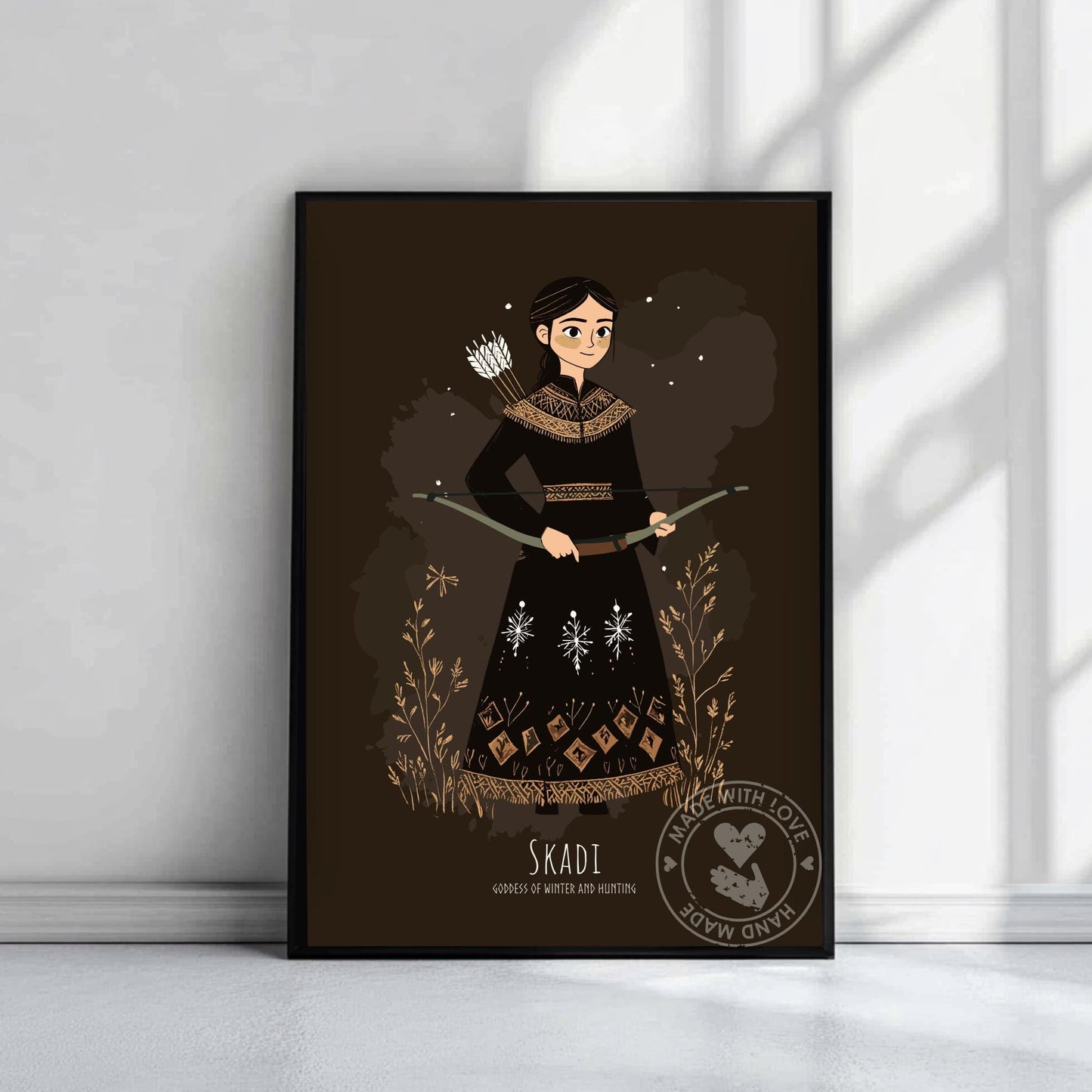 Norse Goddess Skadi Poster
