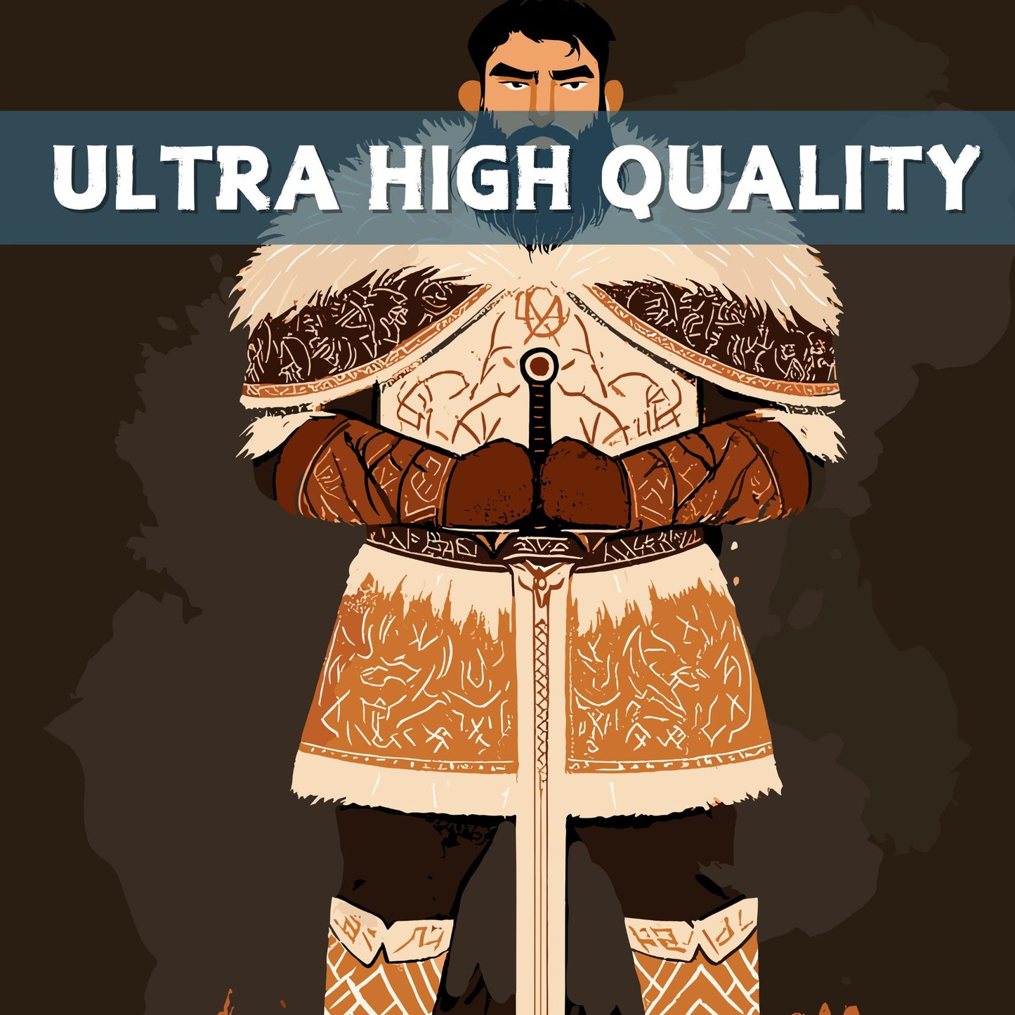 Vidar God Poster
