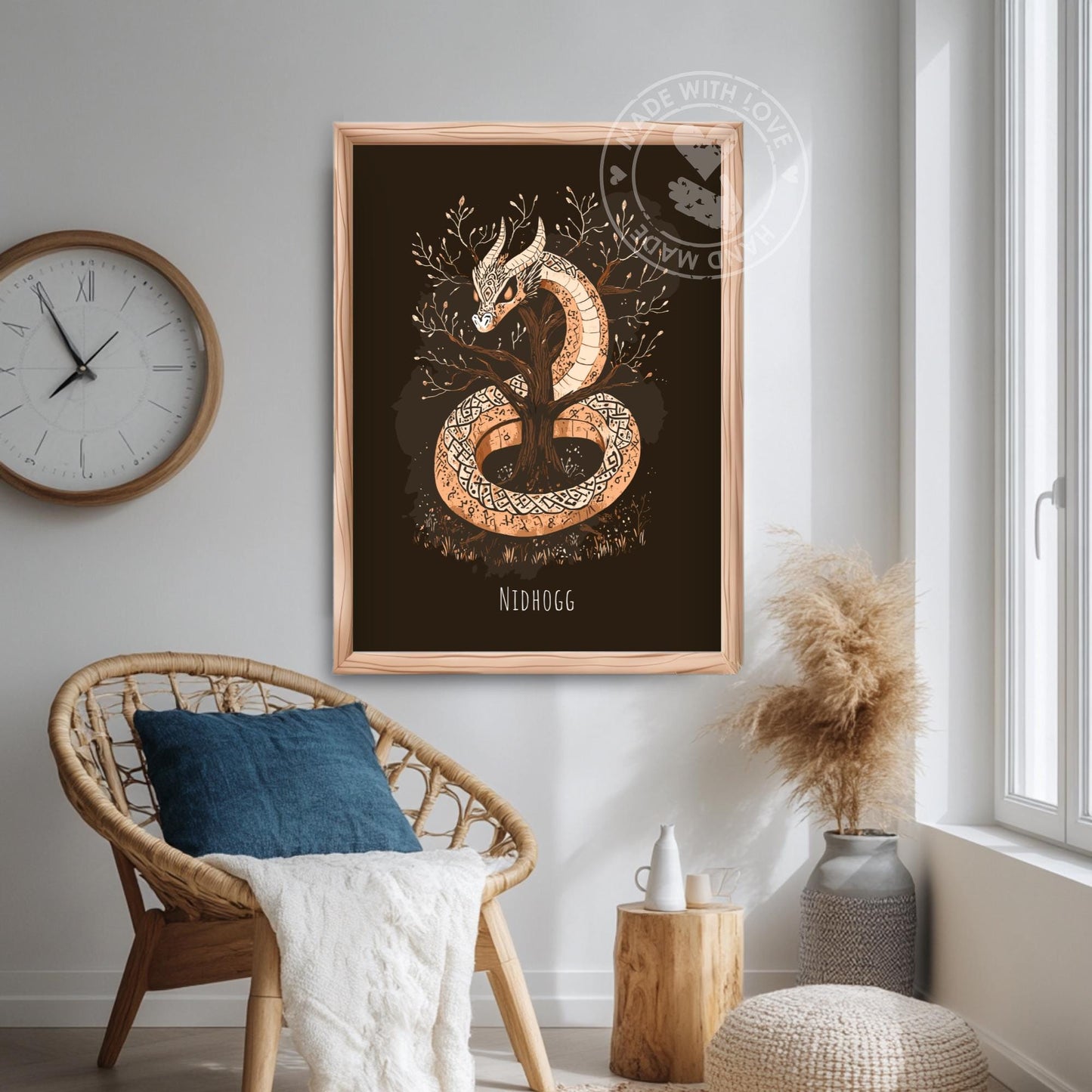 Norse Mythology Nidhogg Poster