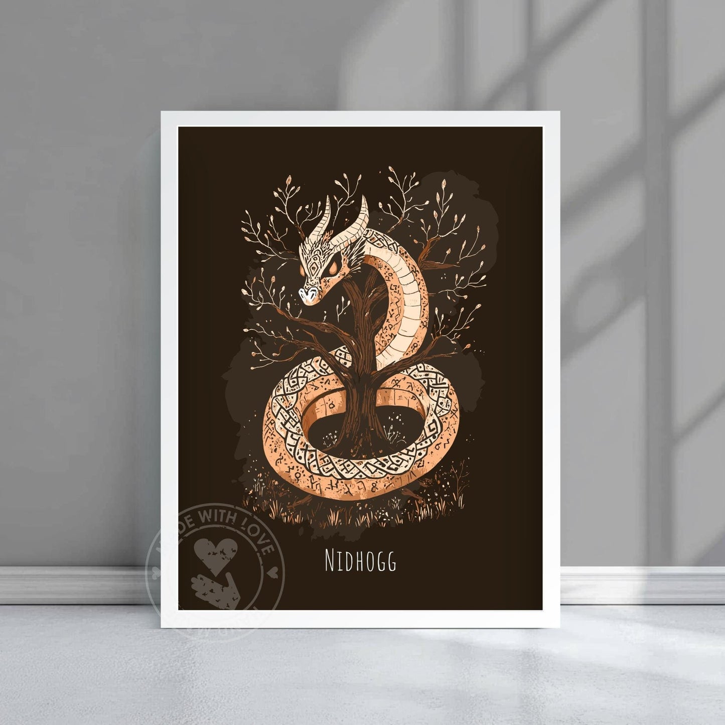 Norse Mythology Nidhogg Poster