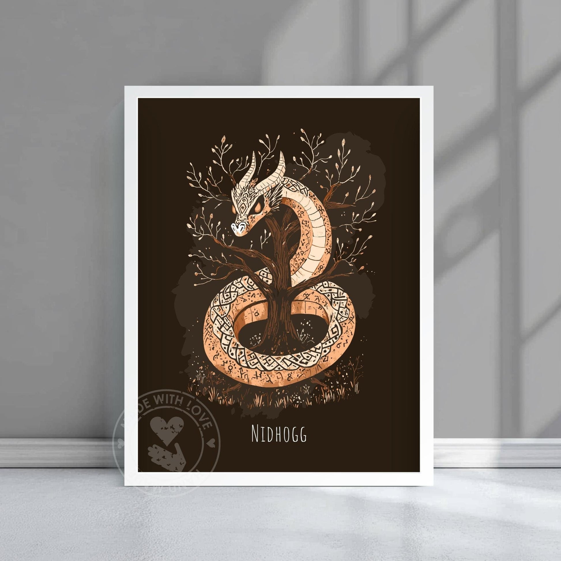 Norse Mythology Nidhogg Poster